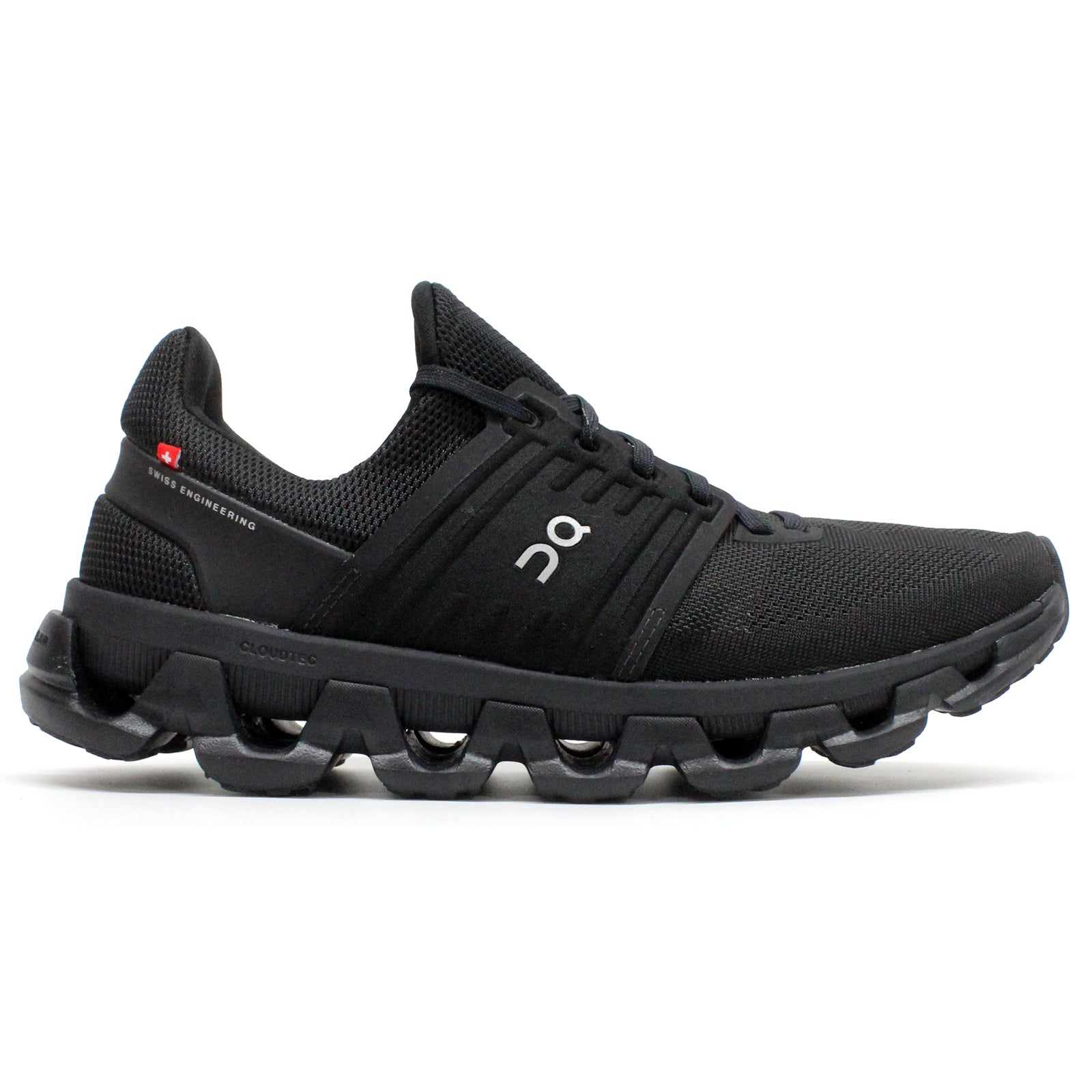 On Cloudswift 3 AD Textile Synthetic Mens Trainers#color_all black