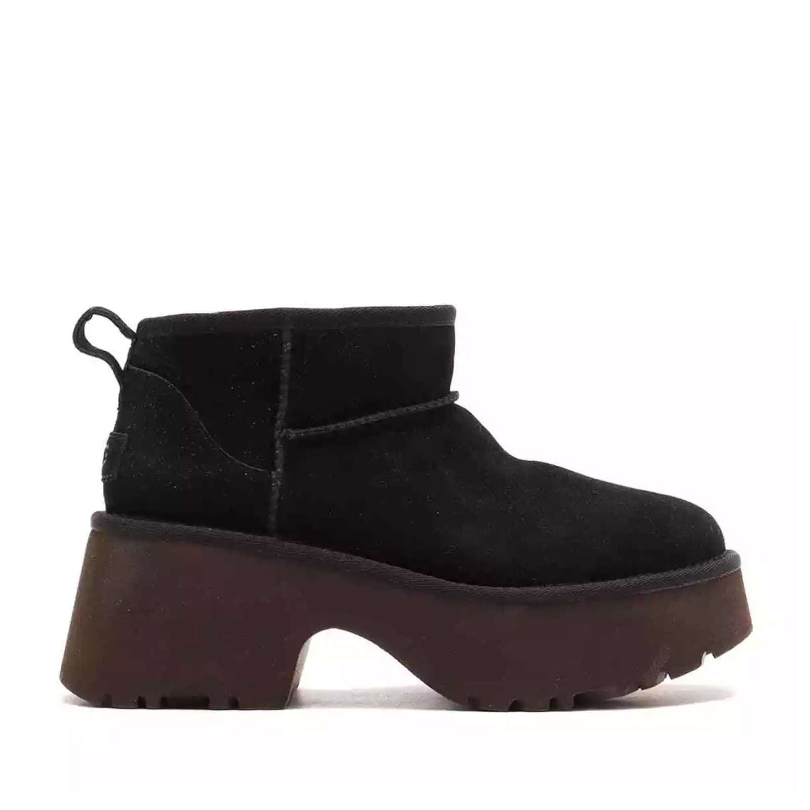 Ugg Classic Ultra Mini New Heights Suede Womens Boots#color_black