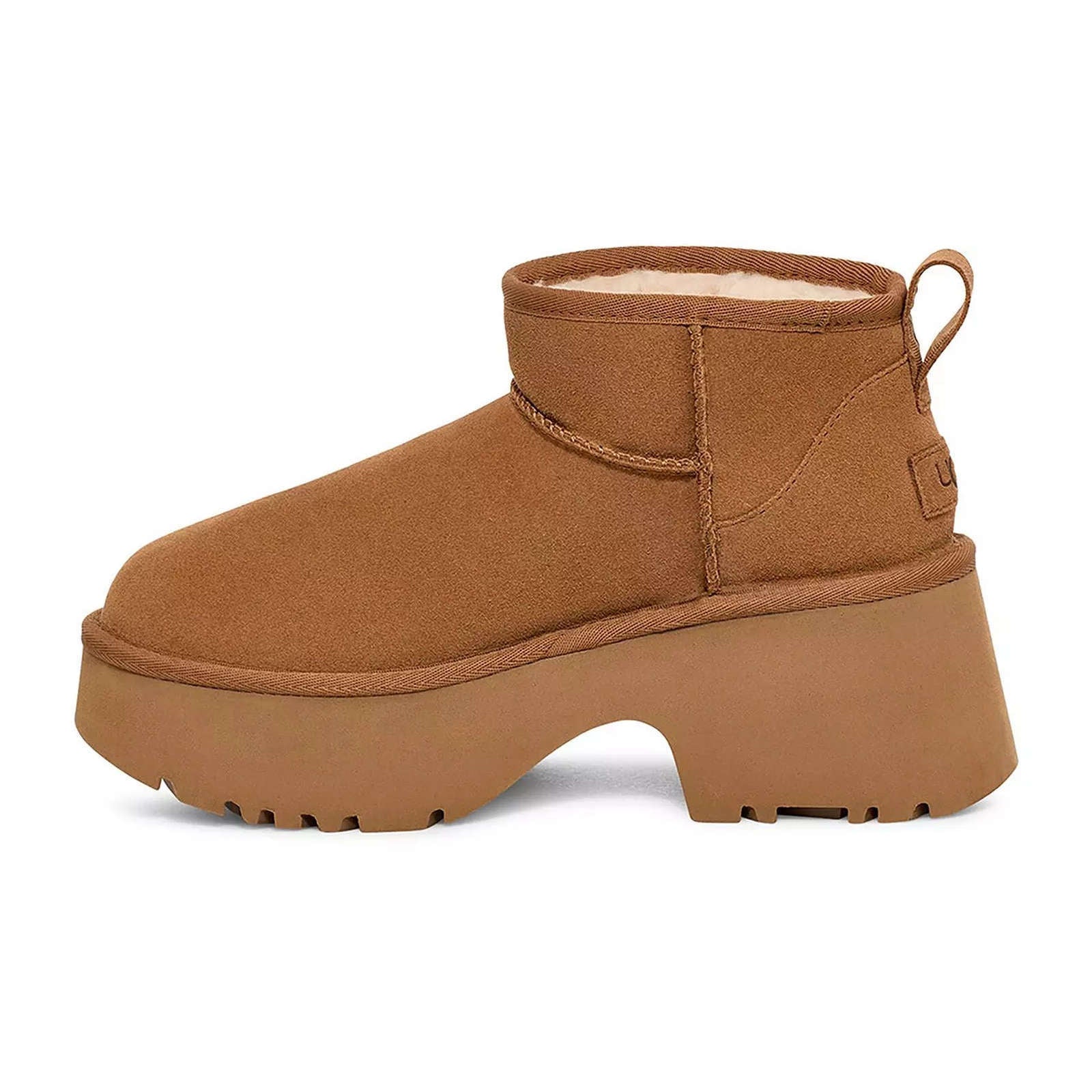 Ugg Classic Ultra Mini New Heights Suede Womens Boots#color_chestnut