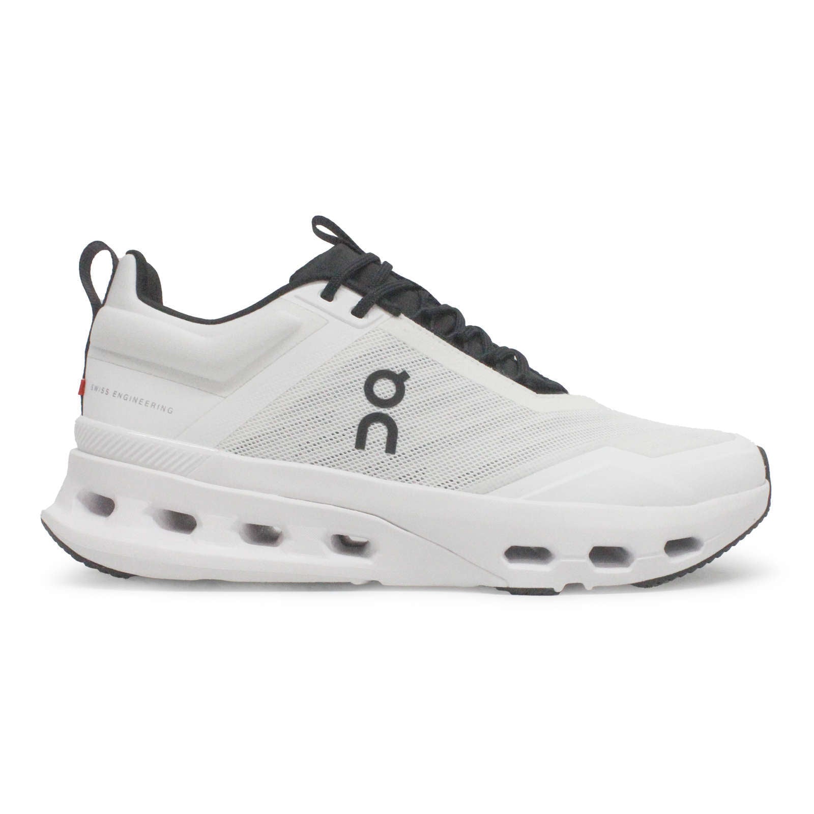 On Cloudnova X Textile Synthetic Mens Trainers#color_white black