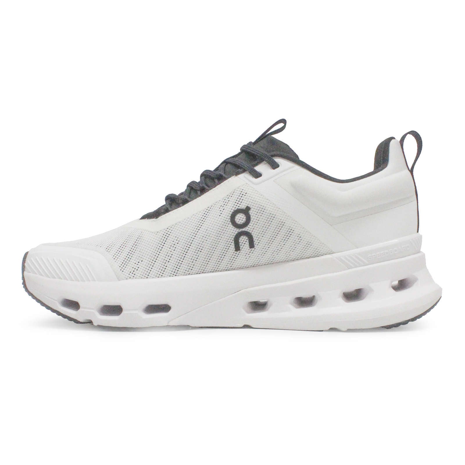 On Cloudnova X Textile Synthetic Mens Trainers#color_white black