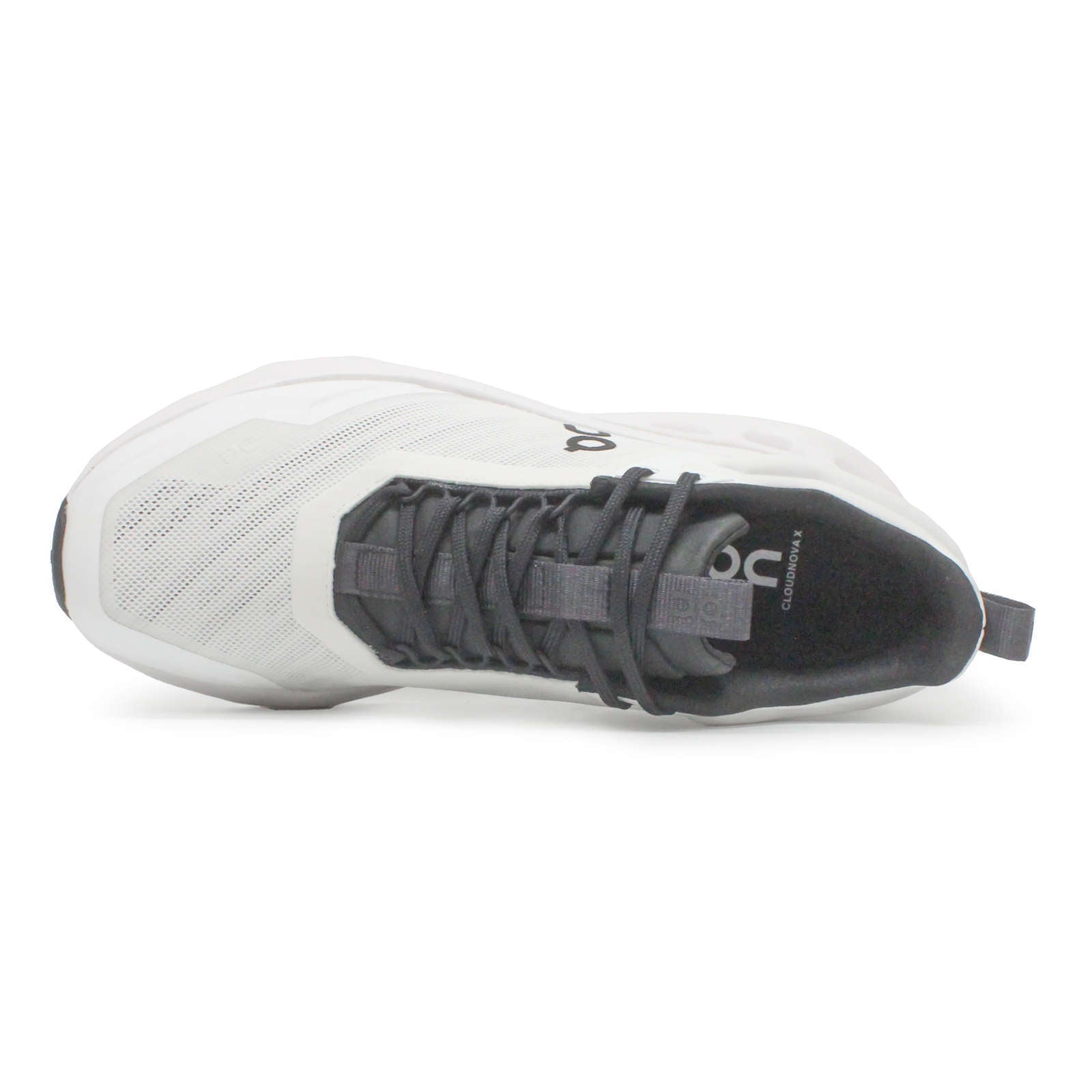 On Cloudnova X Textile Synthetic Mens Trainers#color_white black