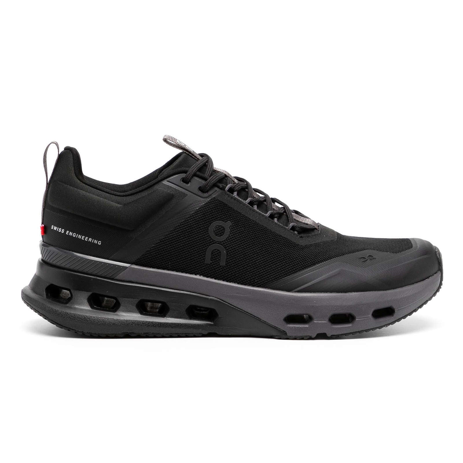 On Cloudnova X Textile Synthetic Womens Trainers#color_black eclps