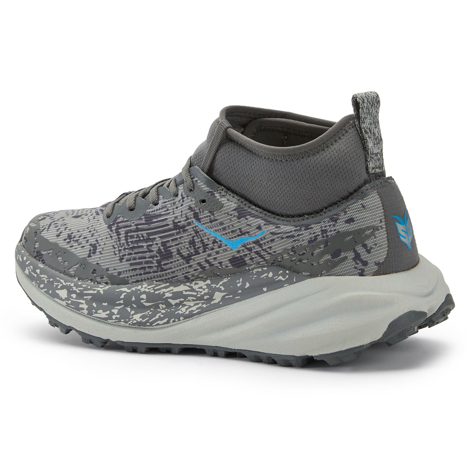 Hoka Speedgoat 6 Mid GTX Textile Mens Trainers#color_satellite grey stardust