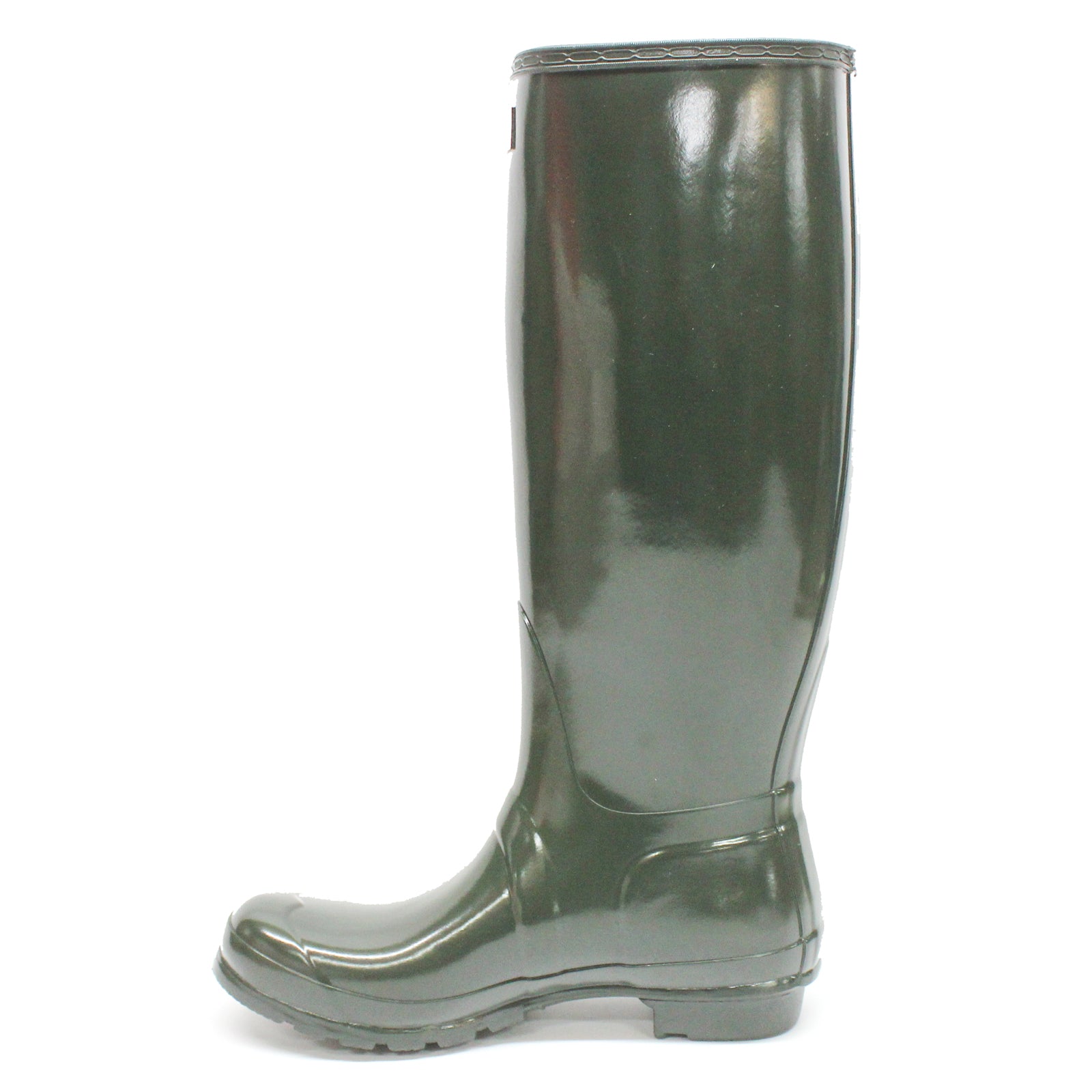 Hunter Original Tall Gloss Rubber Womens Boots#color_dark olive