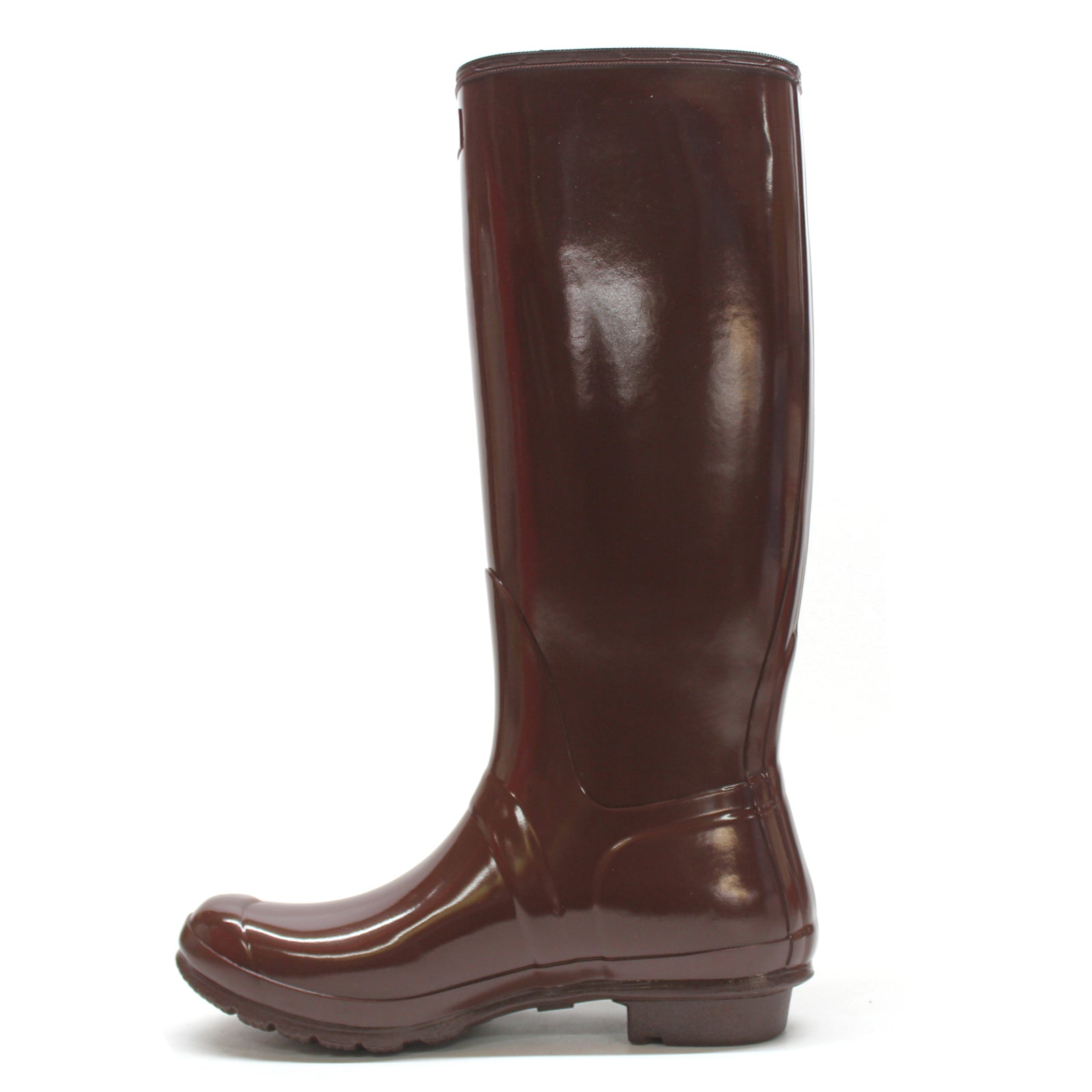 Hunter Original Tall Gloss WFT1000RGL-BBT Rubber Womens Boots - Brown Bolt - 38#color_brown bolt