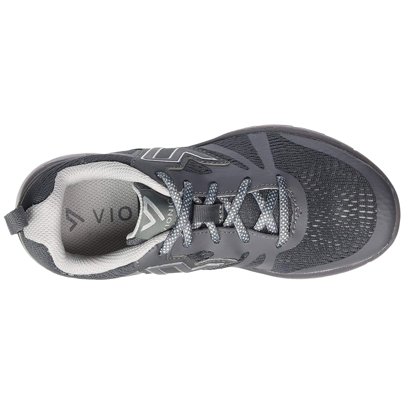 Vionic Brisk Miles 335MILES-GREY Textile Womens Trainers - Grey - W - 39#color_grey