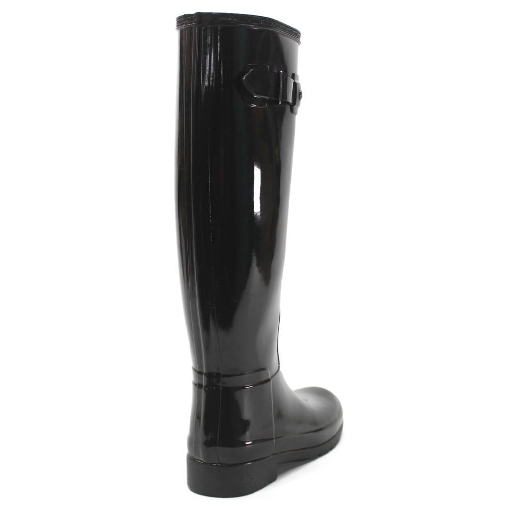 Hunter Womens Boots Original Refined Gloss Knee-high Wellies Rubber - UK 4