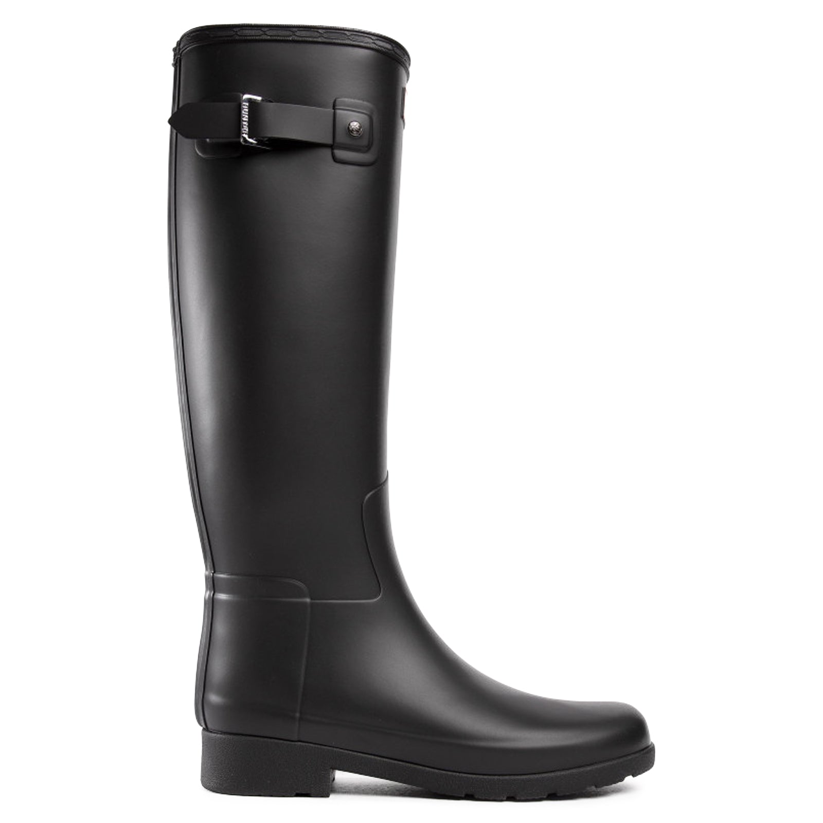 Hunter Original Refined WFT2200RMA-BLK Rubber Womens Boots - Black Black - 39#color_black black