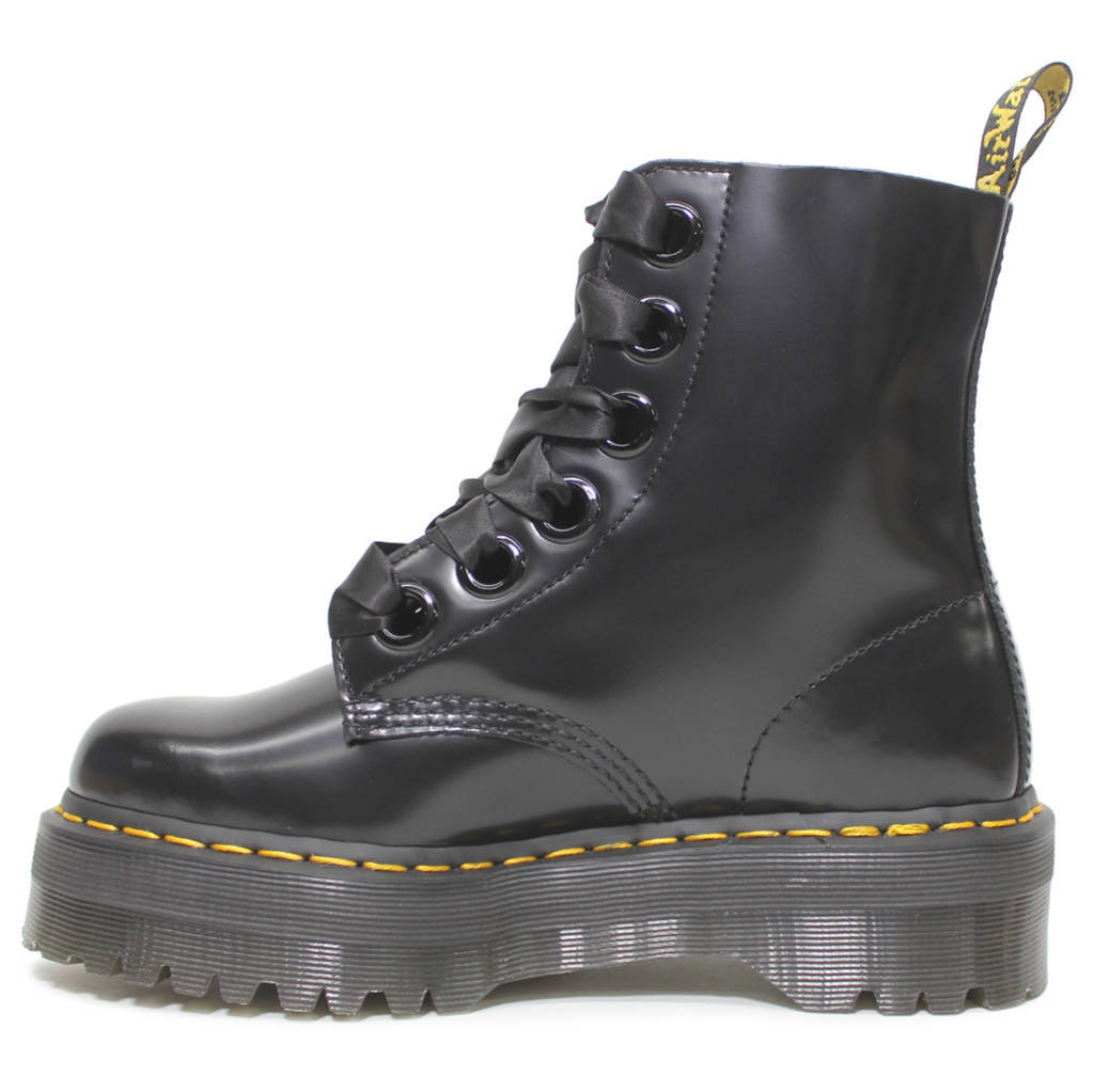 Dr. Martens Womens Boots Molly Casual Ankle Platform Leather - UK 7