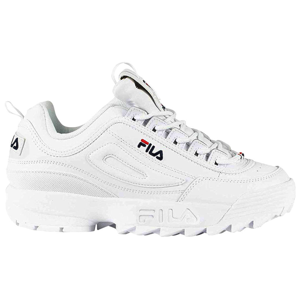 Fila Unisex Trainers Disruptor II Premium Womens Mens Cool Leather Syn