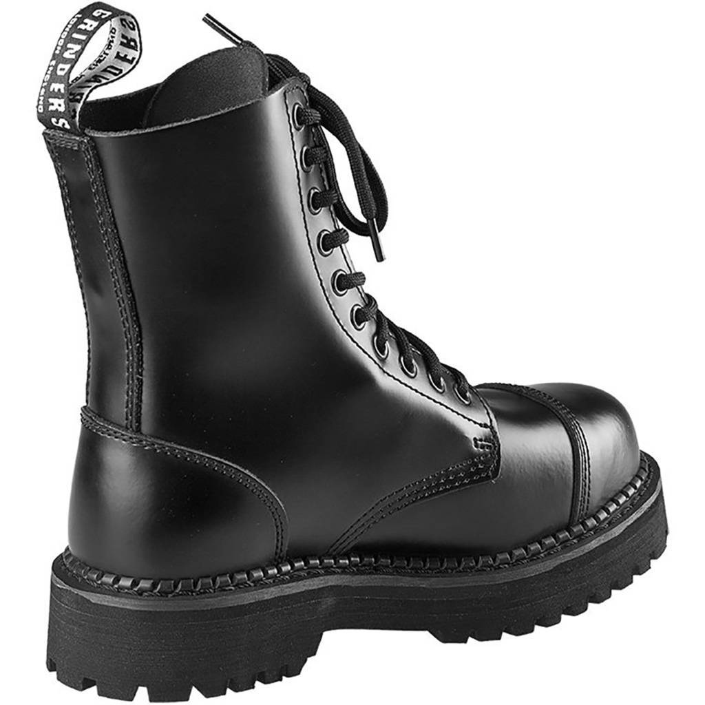 Grinders Unisex Boots Bulldog Steel Toe Lace-Up Ankle Leather - UK 7