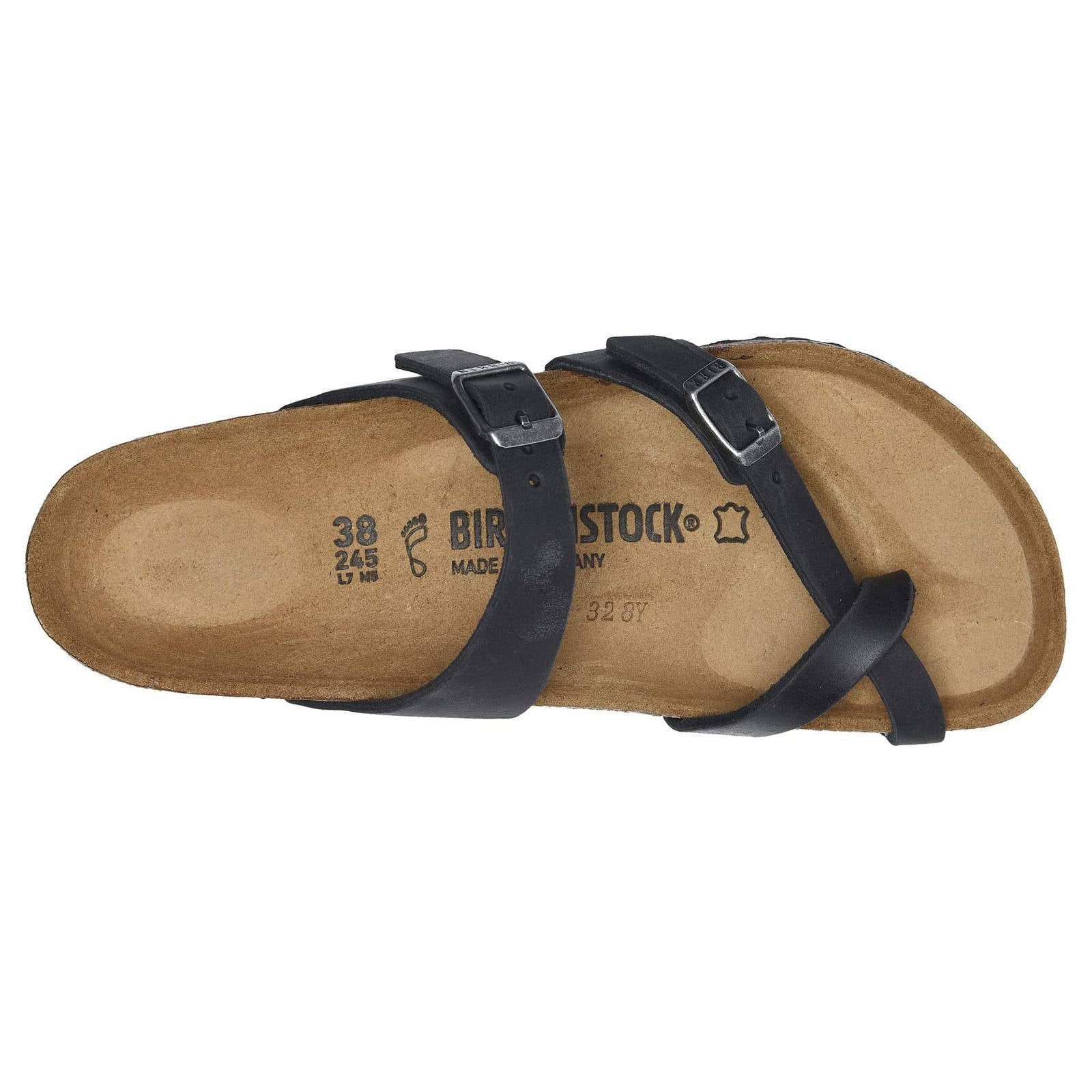 Birkenstock Unisex Sandals Mayari Mens Womens Beach Buckle Nubuck - UK 5.5