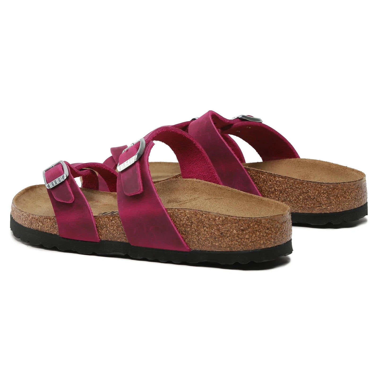 Birkenstock Mayari Oiled Leather Unisex Sandals#color_Festival Fuchsia