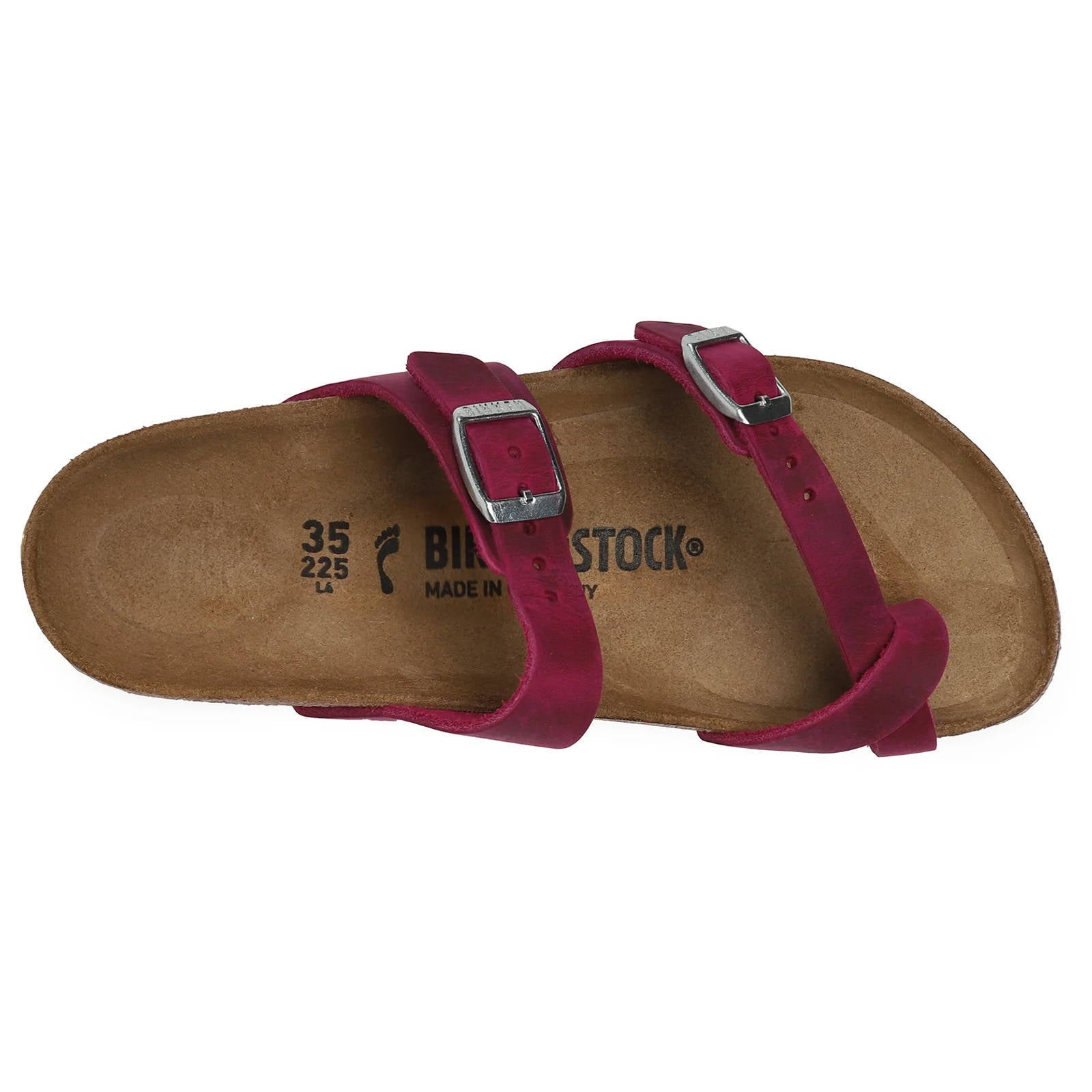 Birkenstock Mayari Oiled Leather Unisex Sandals#color_Festival Fuchsia