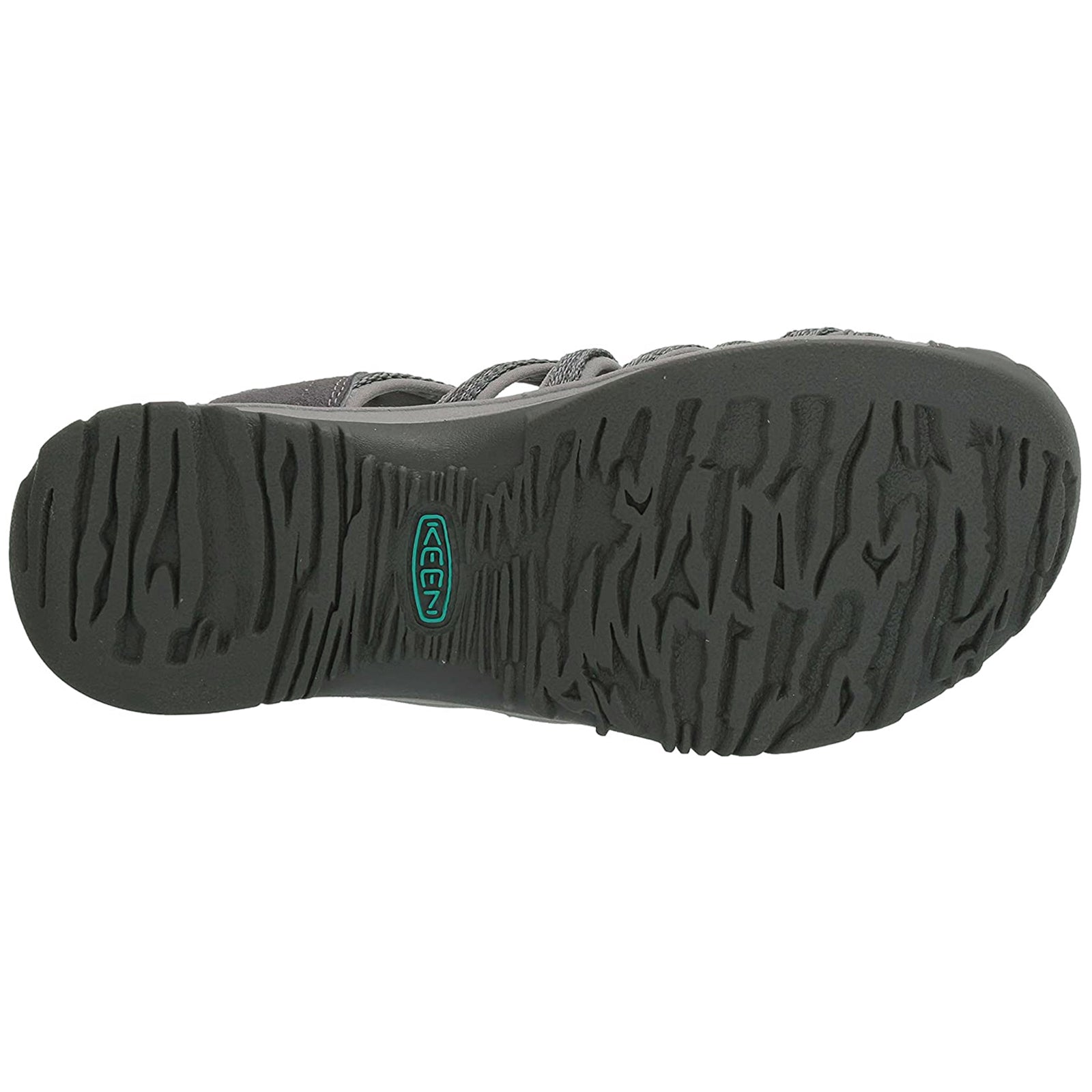 Keen Whisper 1022814 Textile Womens Sandals - Medium Grey Peacock Green - 40#color_medium grey peacock green