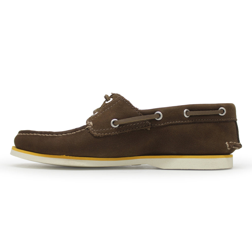 Timberland Mens Shoes Classic Boat 2 Eye Casual Lace-Up Deck Leather - UK 7