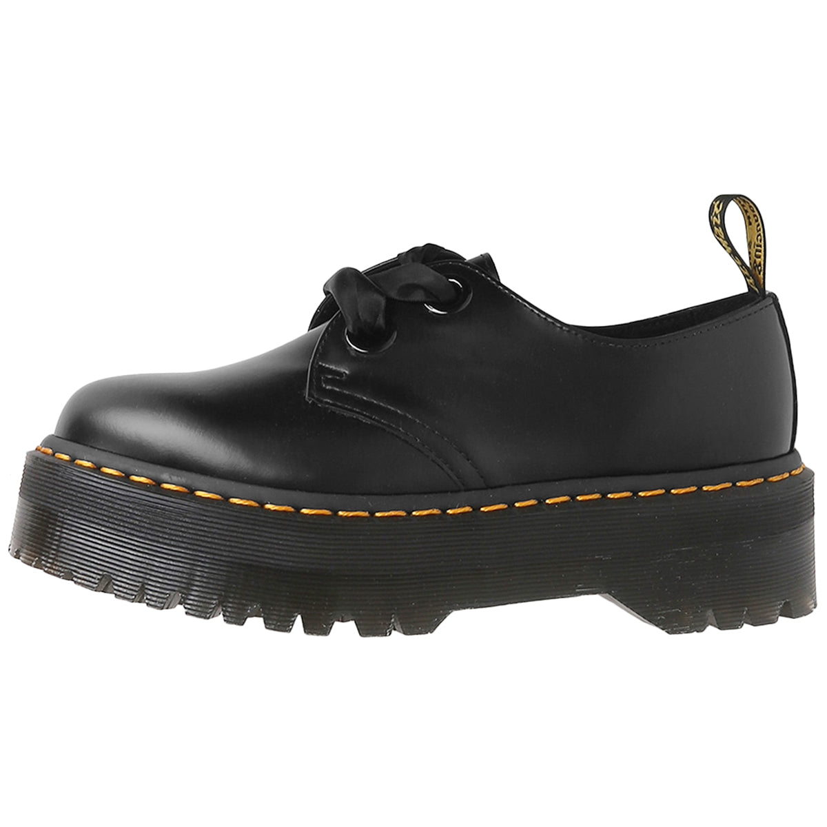 Dr. Martens Holly 25234001 Buttero Leather Womens Shoes - Black - 5#color_black