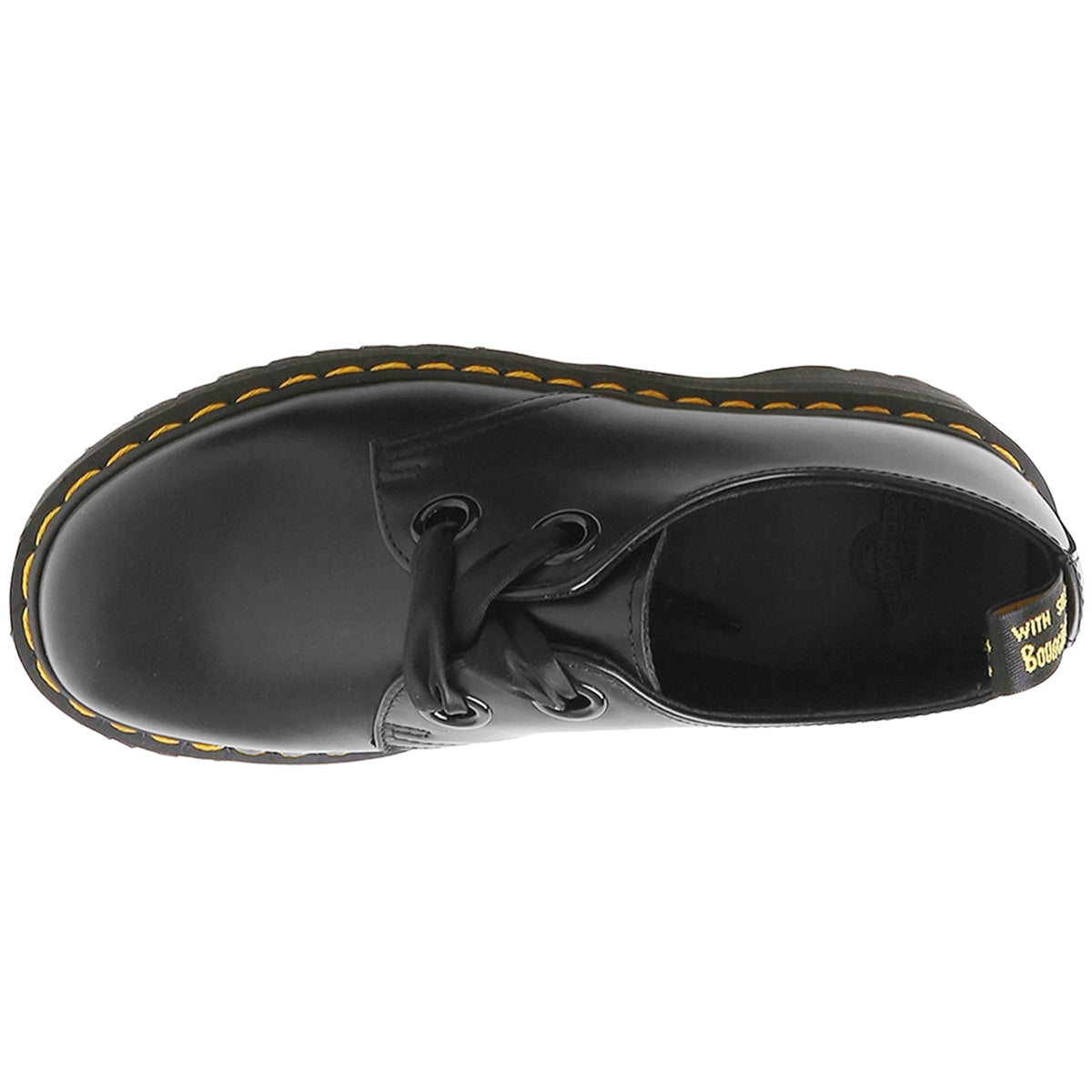 Dr. Martens Holly 25234001 Buttero Leather Womens Shoes - Black - 5#color_black