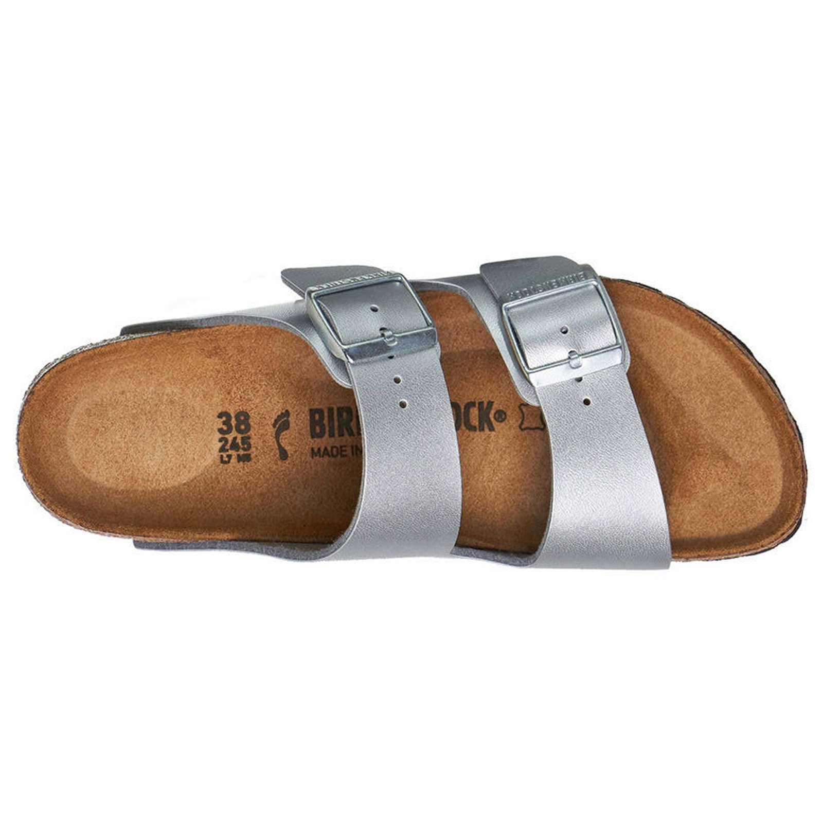 Birkenstock Unisex Sandals Arizona BS Casual Buckles Strap Slides Birko-Flor - UK 5