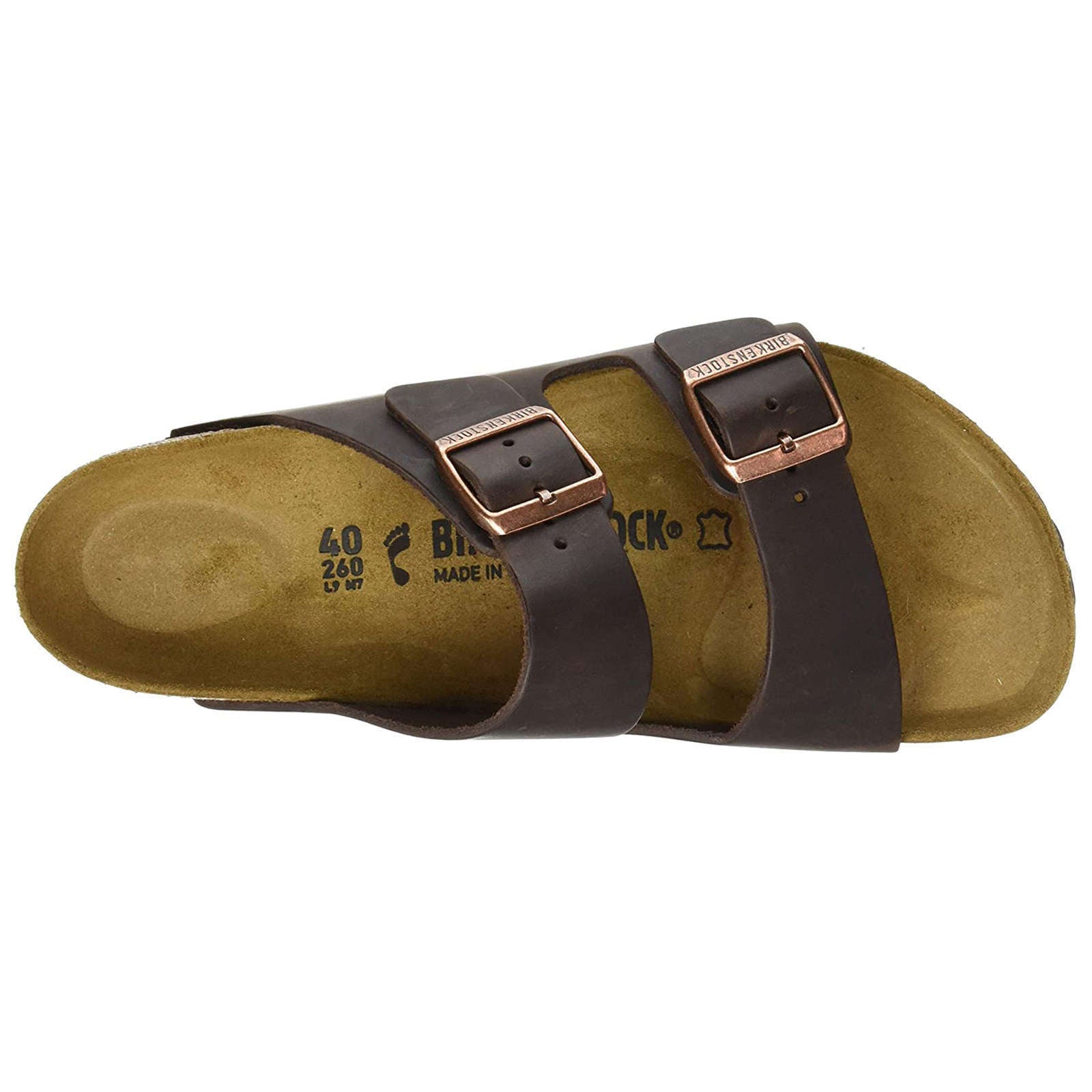 Birkenstock Unisex Sandals Arizona BS N Casual Buckles Slides Waxy Leather - UK 7