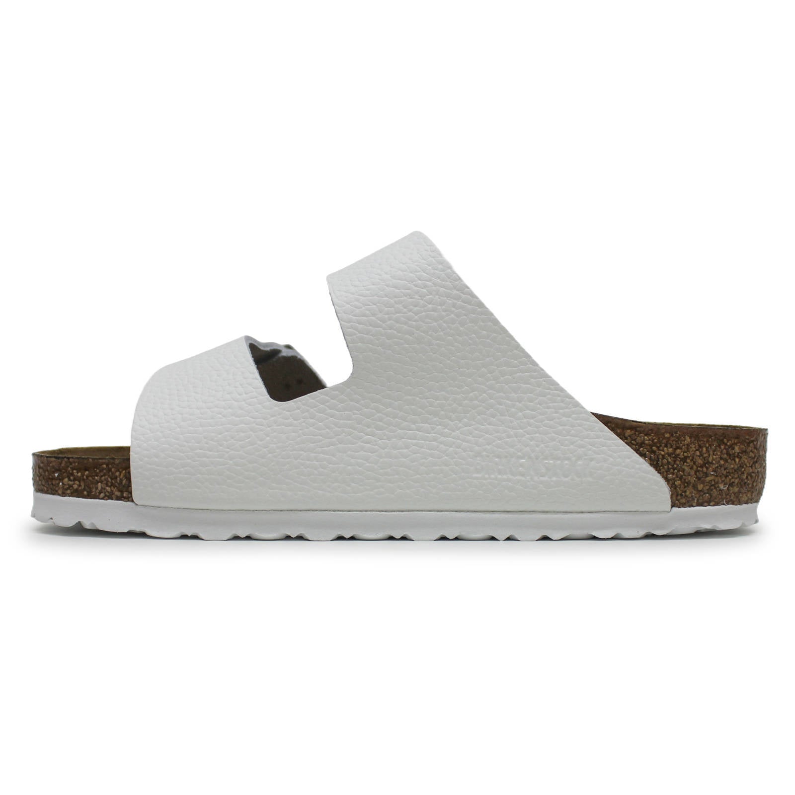 Birkenstock Arizona BS Natural Leather Unisex Sandals#color_White Brown