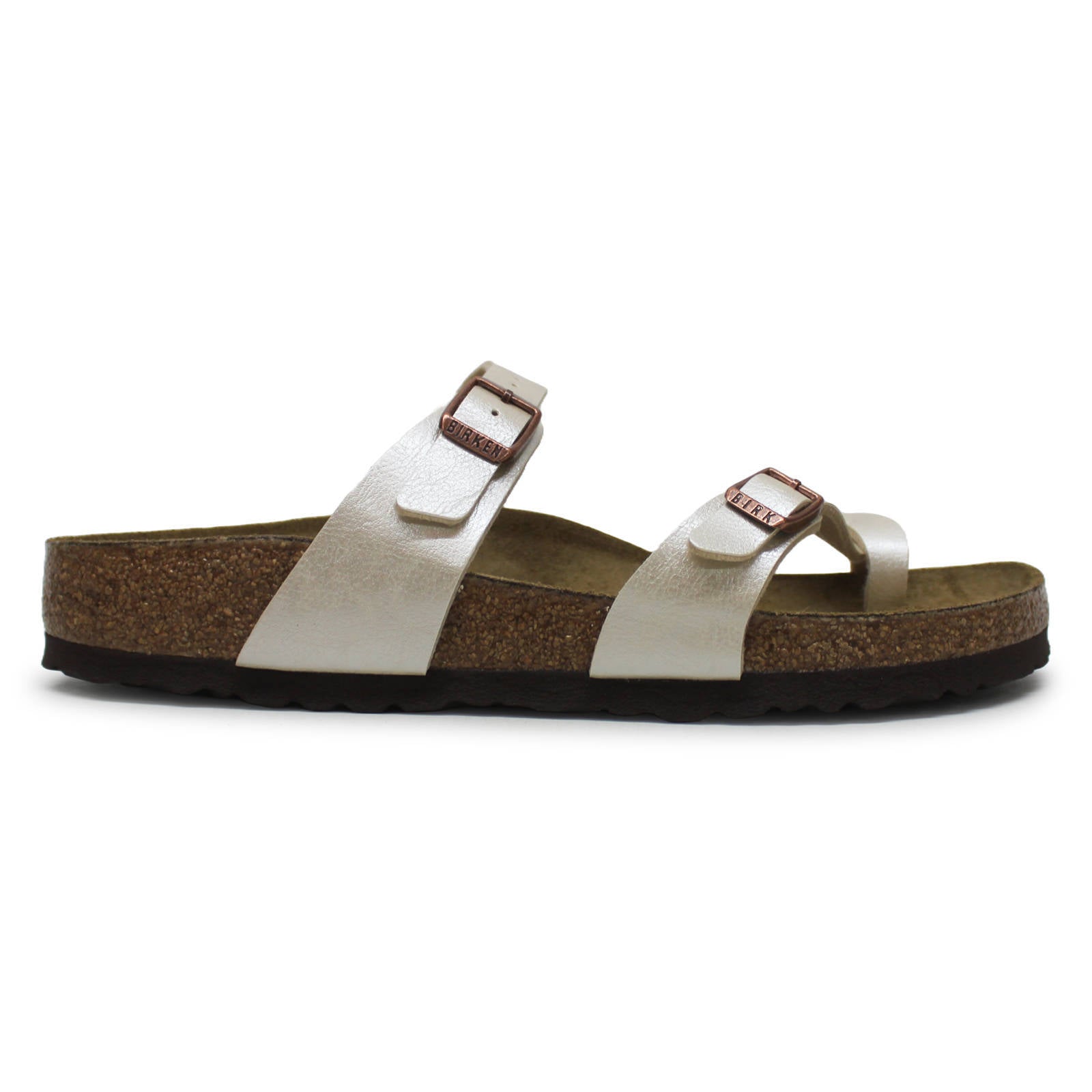 Birkenstock Mayari Birko-Flor Unisex Sandals#color_Graceful Pearl White