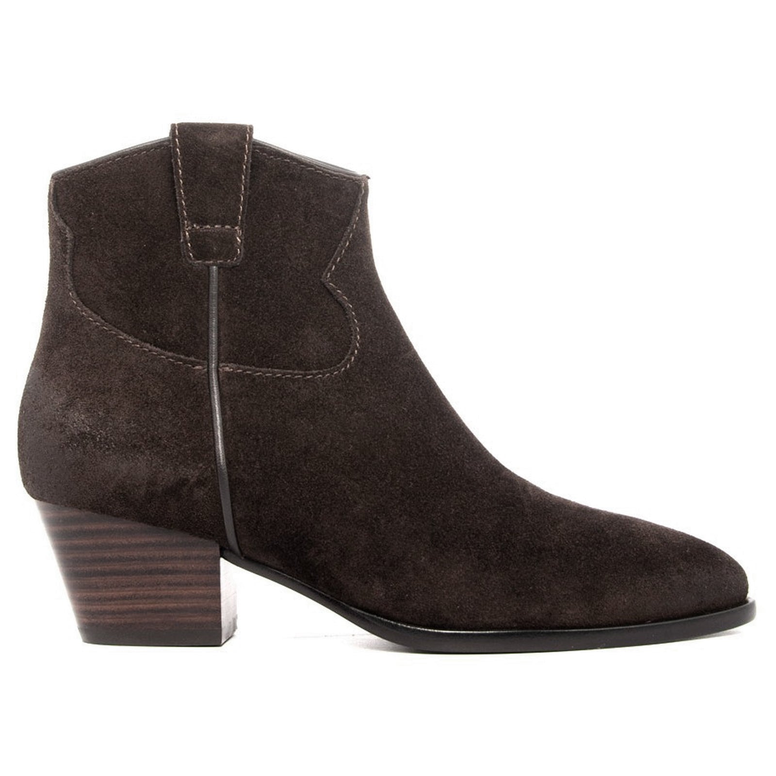 Ash Houston FW21-M-133882-001 Suede Womens Boots - Ebano - 41#color_ebano