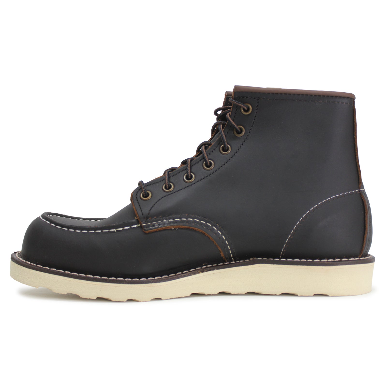 Red Wing 6-inch Classic Moc 08849-0 Leather Mens Boots - Black - 41#color_black