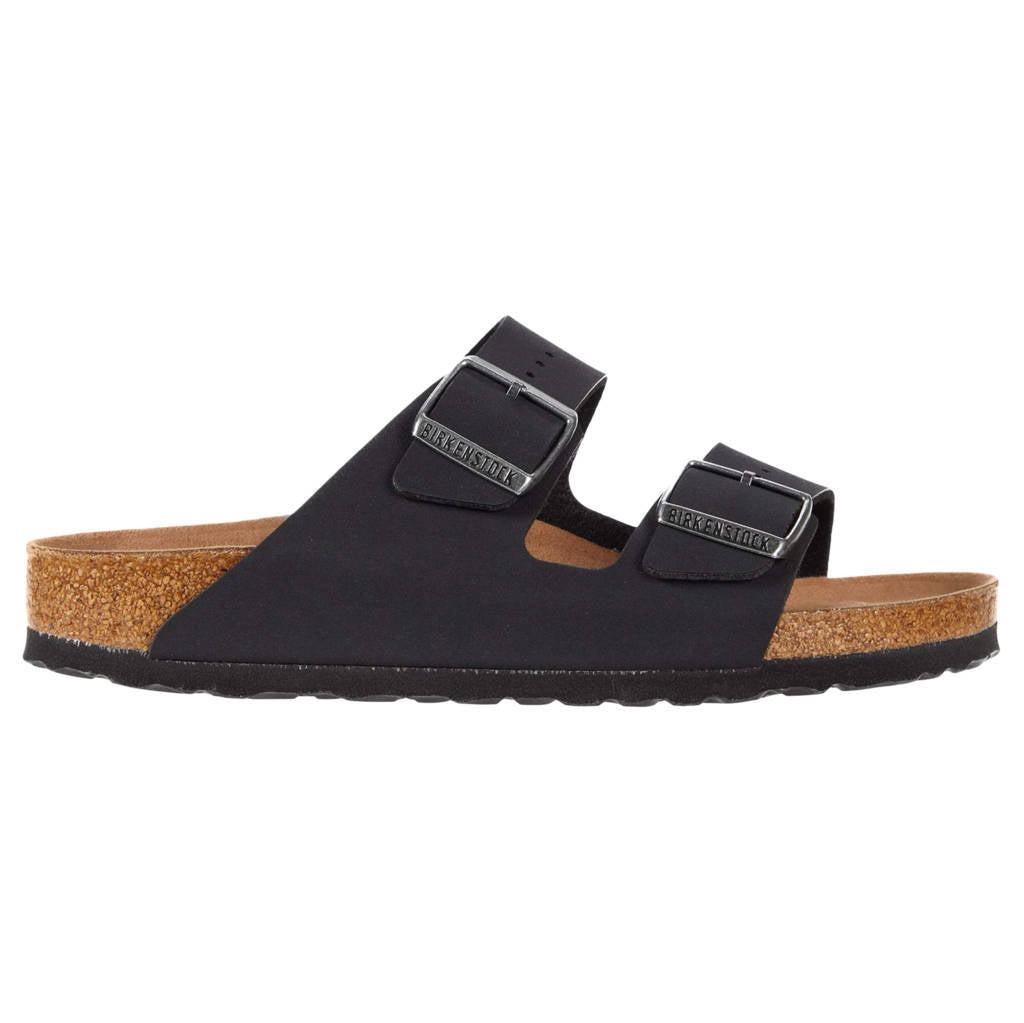 Birkenstock Arizona BS Vegan Birko-Flor Nubuck Unisex Sandals#color_black