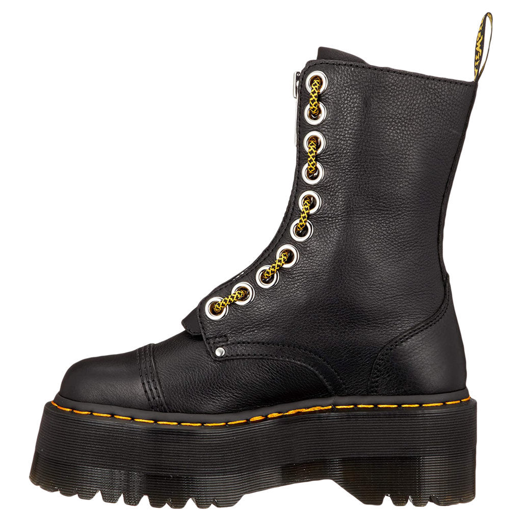 Dr. Martens Womens Boots Sinclair Hi Max Lace-Up Zip-Up Ankle Pisa Leather - UK 7