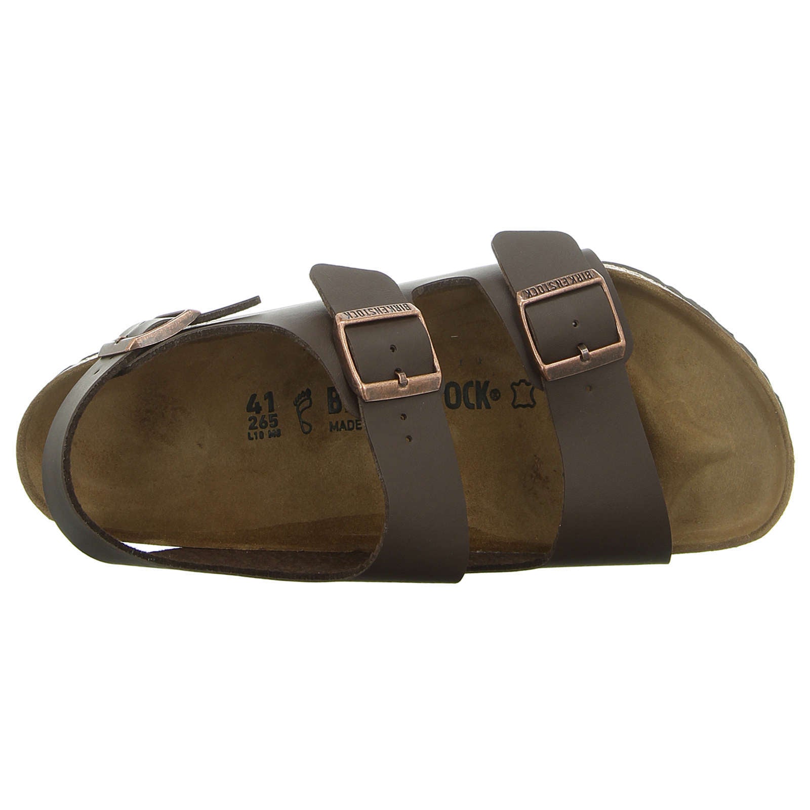 Birkenstock Unisex Sandals Milano BS Adjustable Buckles Slingbacks Birko-Flor - UK 5.5