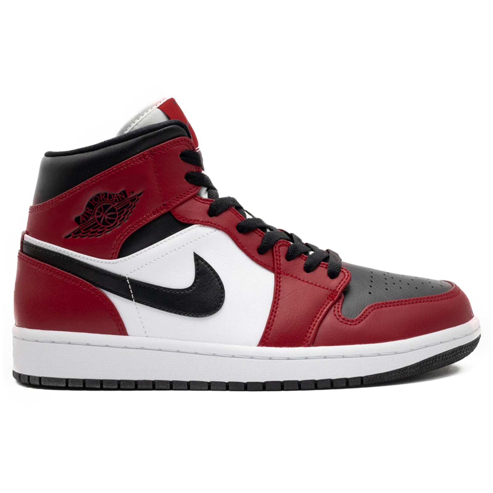 Jordan Youth Air Jordan 1 Mid GS Leather Synthetic Trainers - UK 6