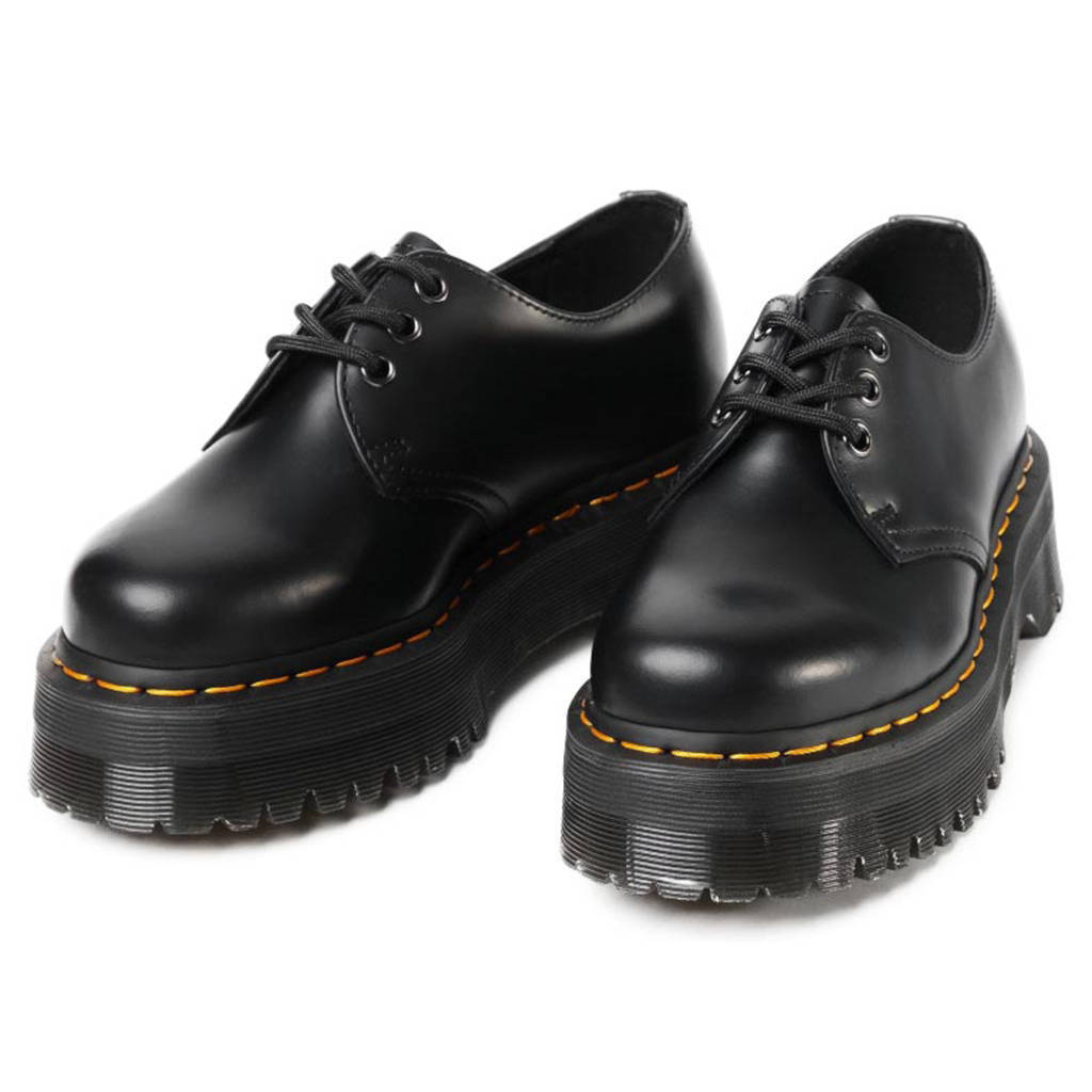 Dr. Martens Unisex Shoes 1461 Quad Casual Lace-Up Goodyear-Welt Leather - UK 5