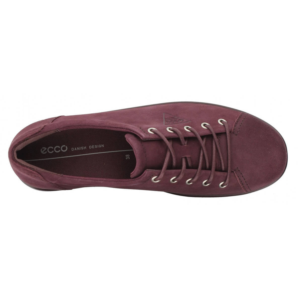 Ecco Soft 2.0 206503 Leather Womens Trainers#color_Fig