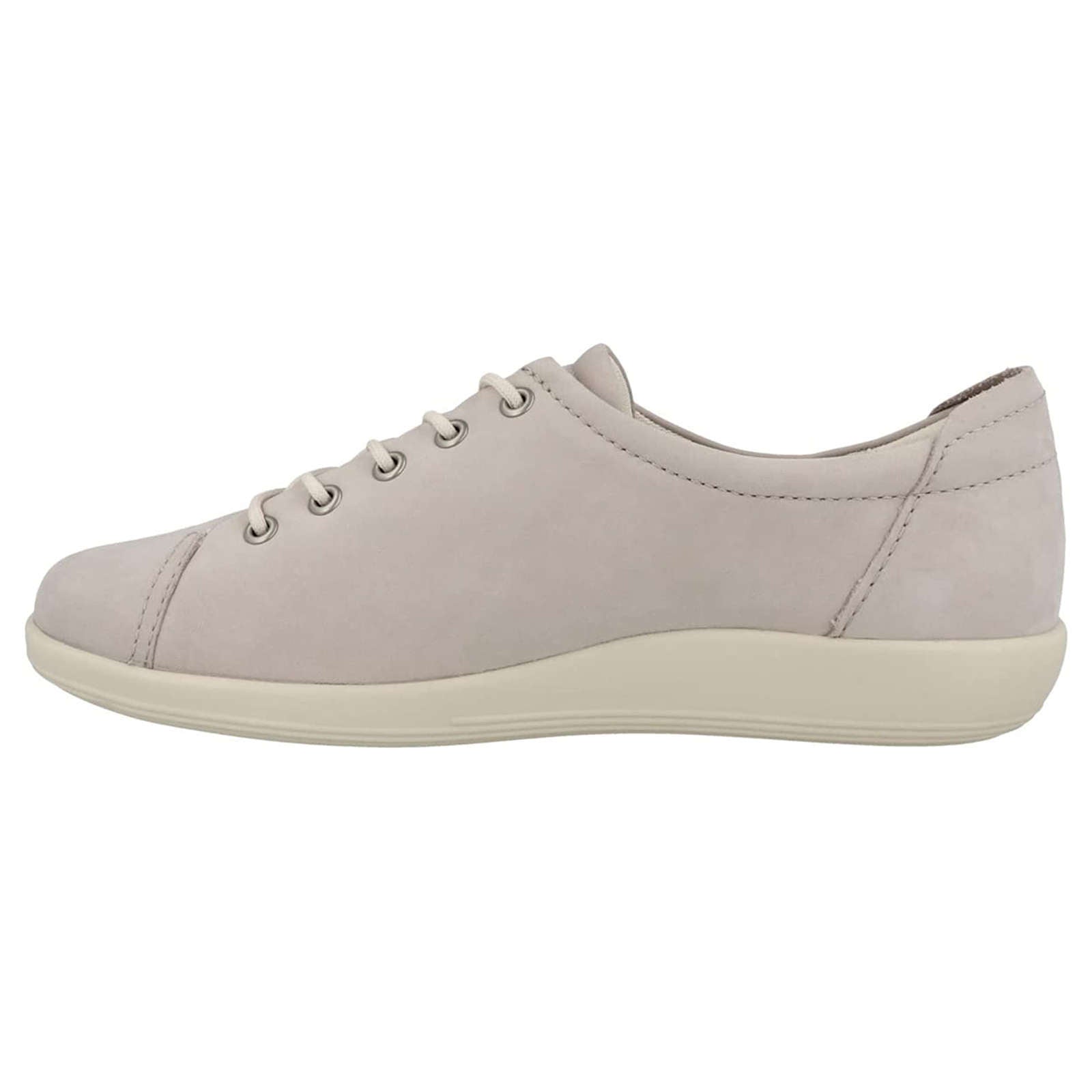 Ecco Womens Trainers Soft 2.0 206503 Casual Lace-Up Low-Top Sneakers Nubuck - UK 5-5.5