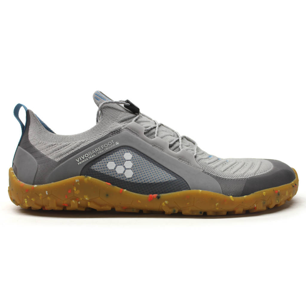 Vivobarefoot Primus Trail Knit FG Textile Synthetic Mens Trainers#color_grey