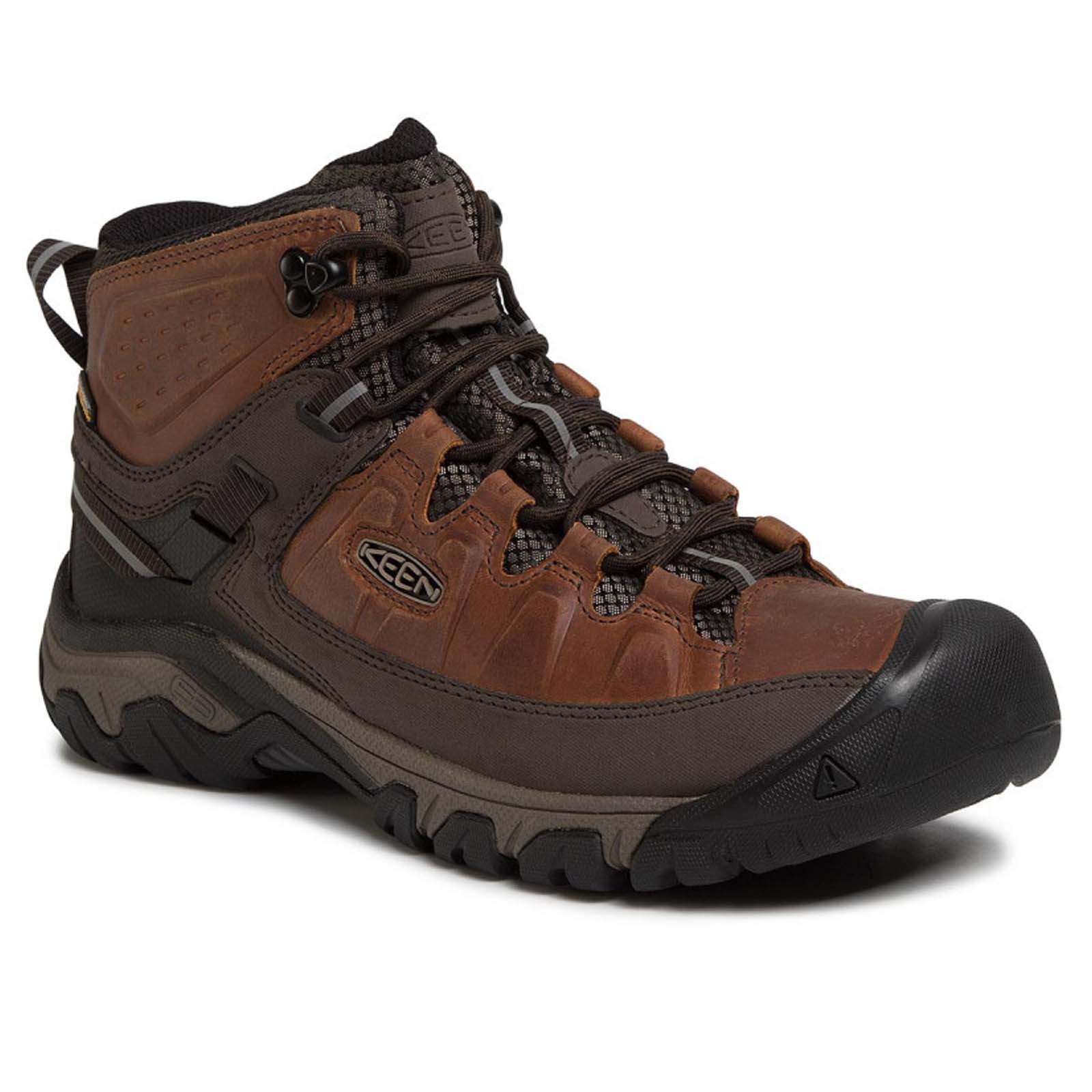 Keen Targhee III 1023030 Leather Mens Boots - Chesnut Mulch - 41#color_chesnut mulch