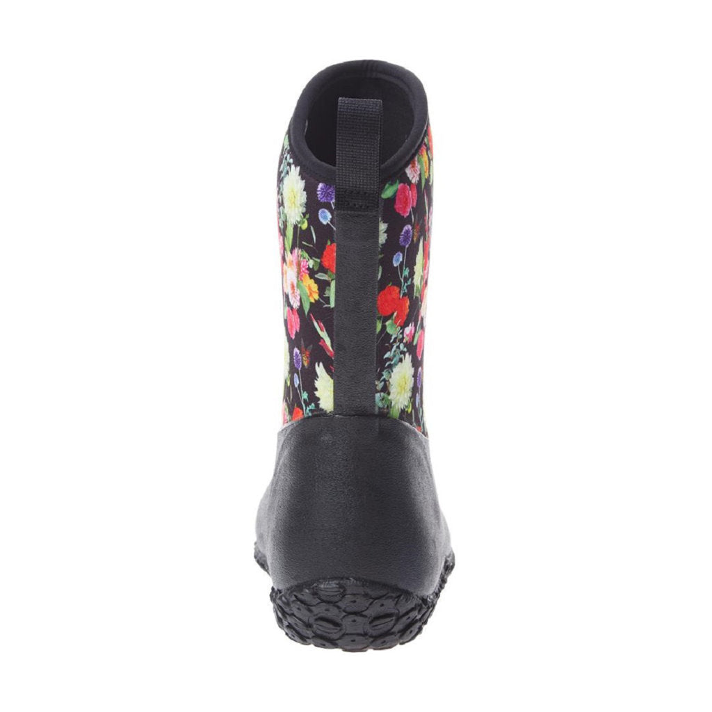 Muck Muckster II Mid Rubber Synthetic Womens Boots#color_black night floral print