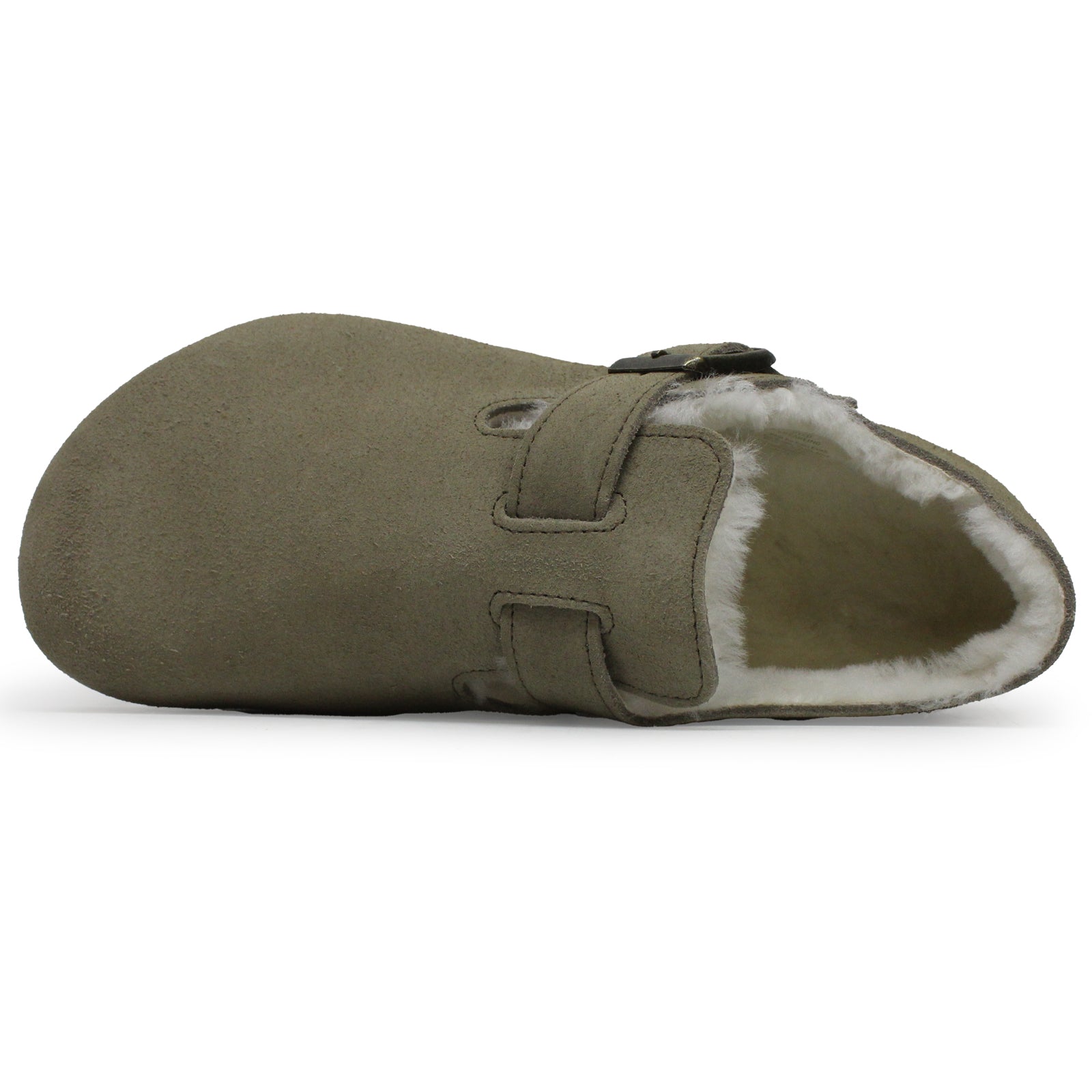 Birkenstock London Shearling Suede Unisex Shoes#color_taupe