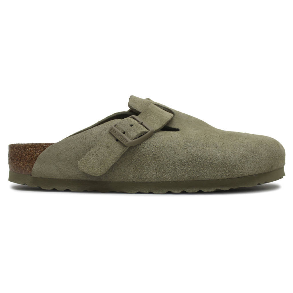 Birkenstock Boston BS Suede Unisex Sandals#color_faded khaki