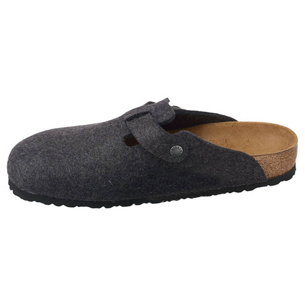 Birkenstock Boston BS Suede Unisex Sandals#color_anthracite