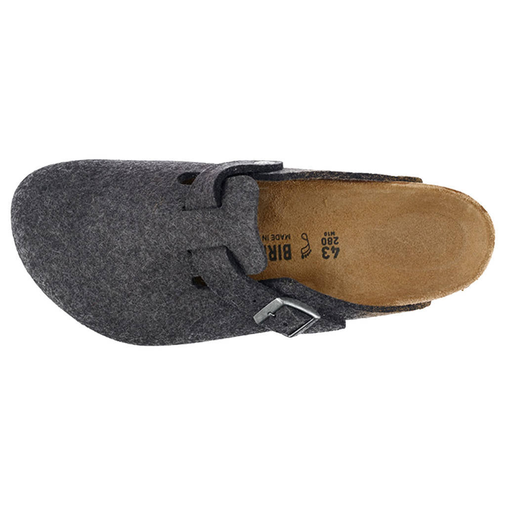 Birkenstock Boston BS Suede Unisex Sandals#color_anthracite