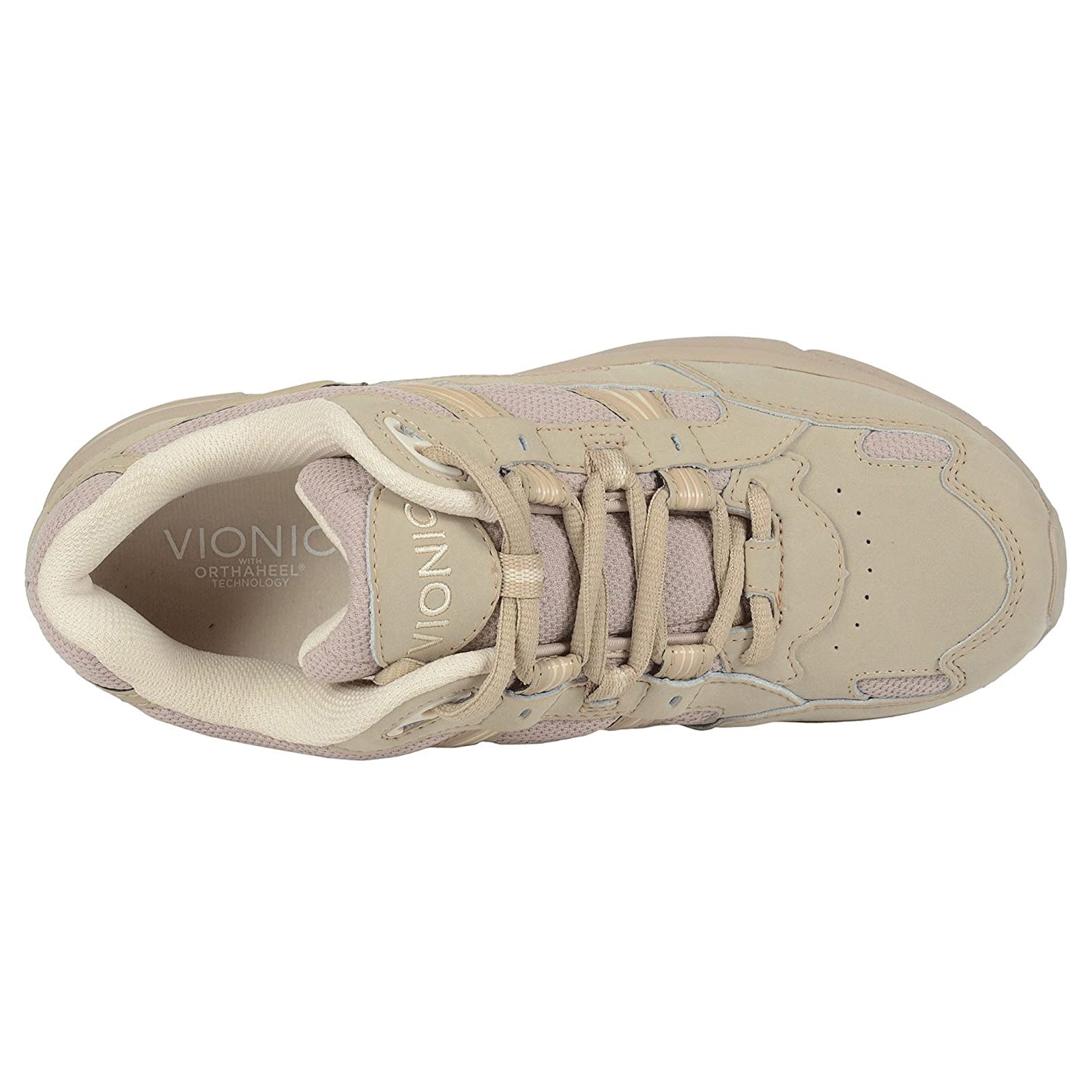 Vionic 23Walk 10000054922 Leather Textile Womens Trainers - Taupe - W - 41#color_taupe