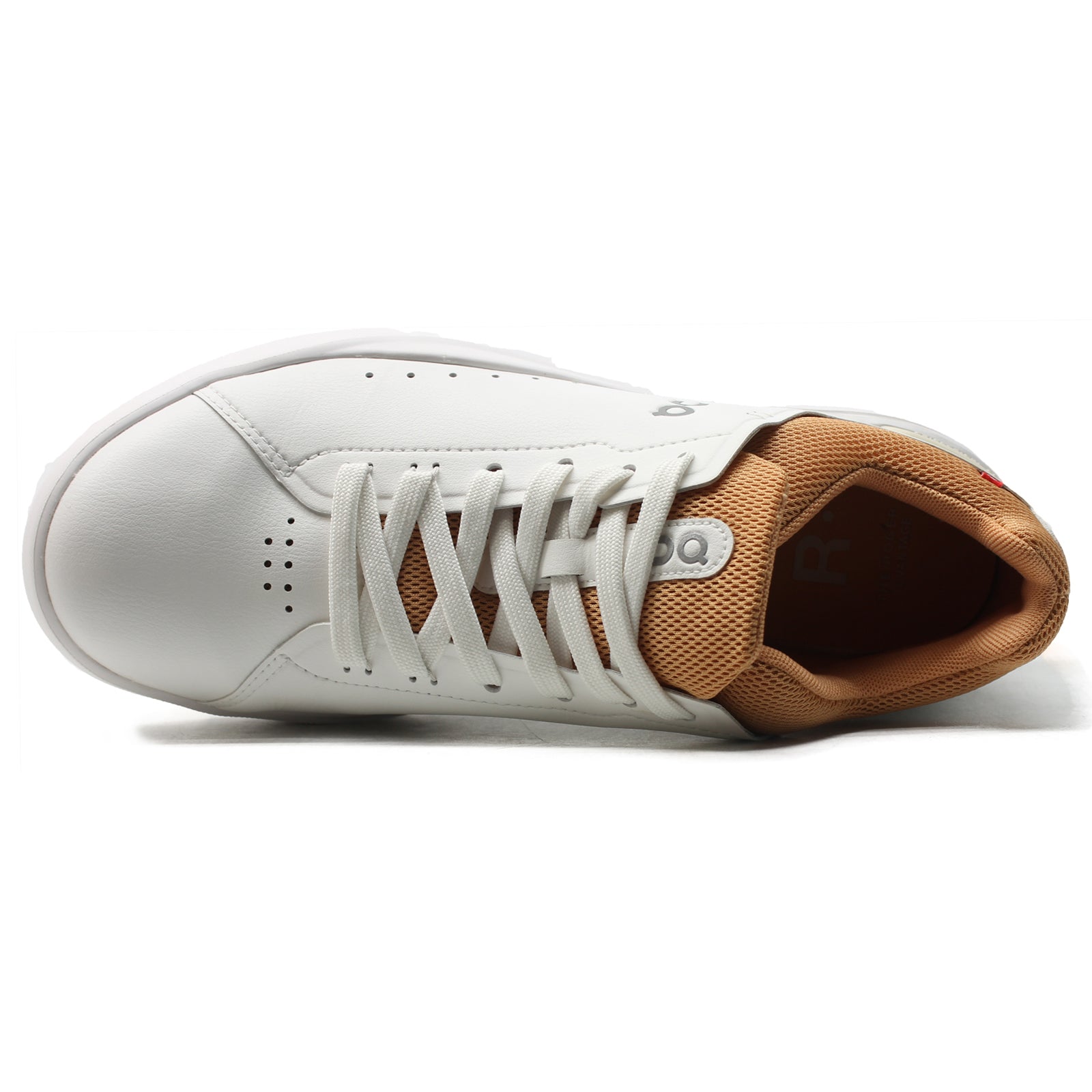 On The Roger Advantage 48-98513 Textile Synthetic Womens Trainers - White Copper - 40#color_white copper