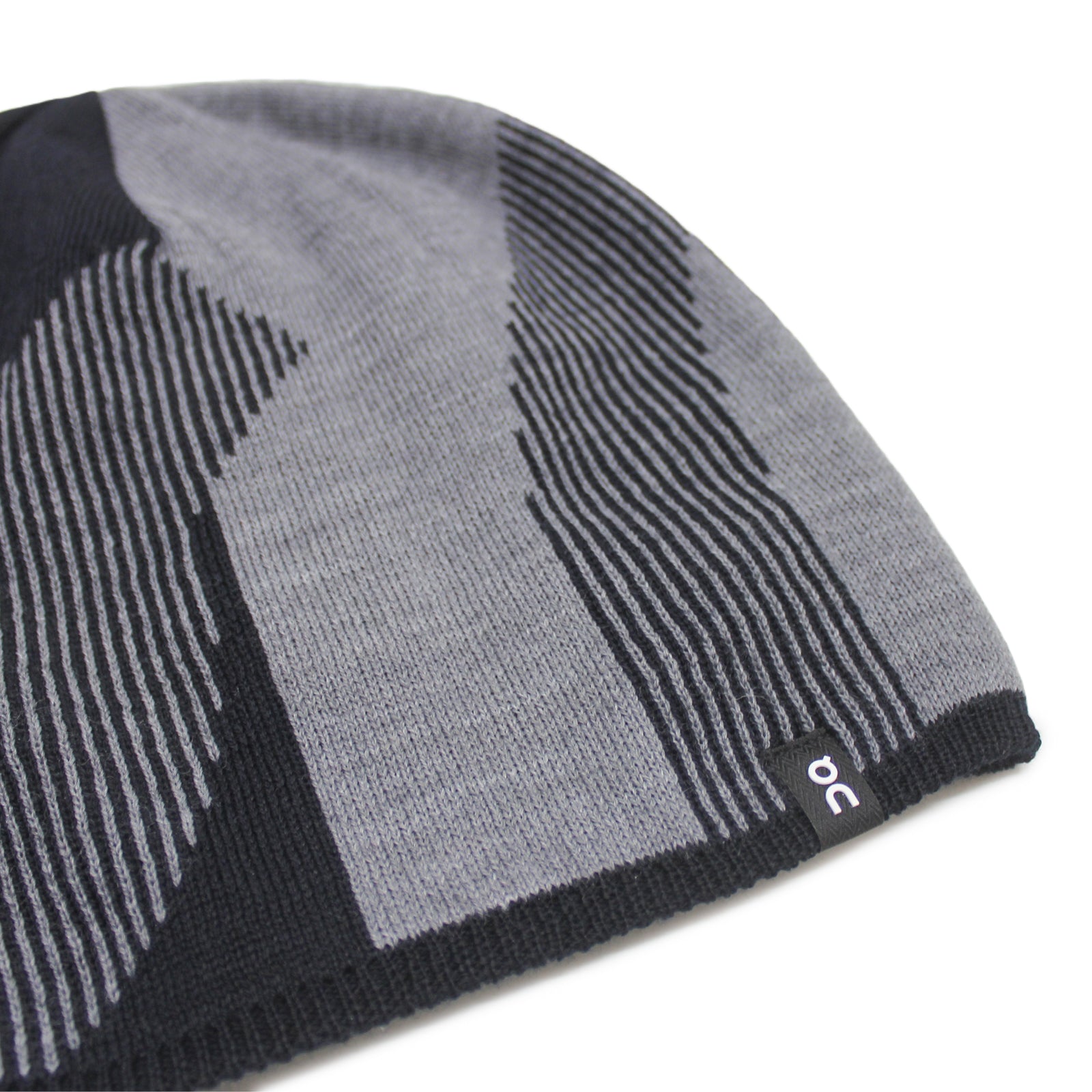 On Running Merino Beanie Wool Unisex Hats #color_Rock Black