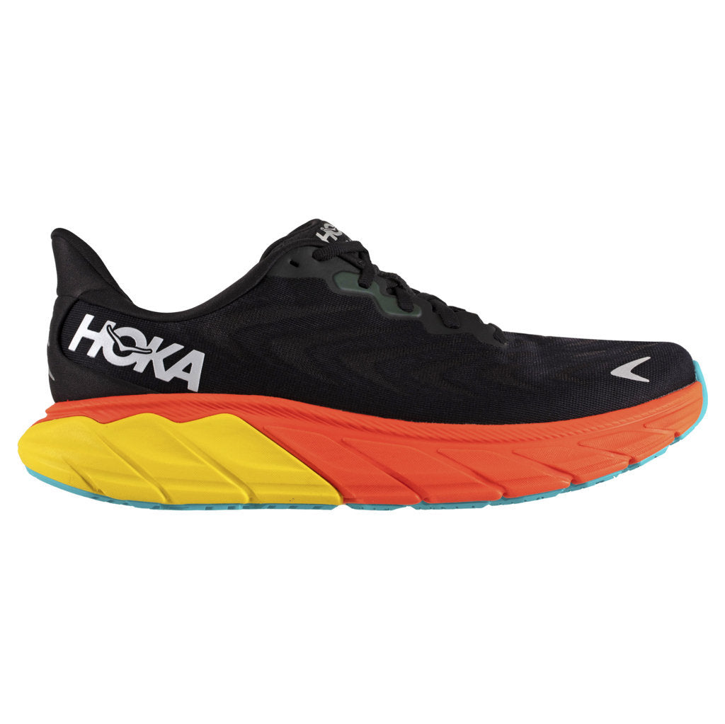 Hoka Mens Trainers Arahi 6 Lace-Up Low-Top Running Sneakers Textile - UK 9.5