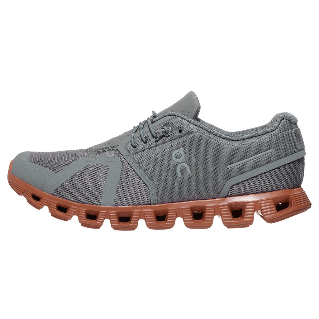 On Cloud 5 Textile Synthetic Mens Trainers#color_zinc canyon