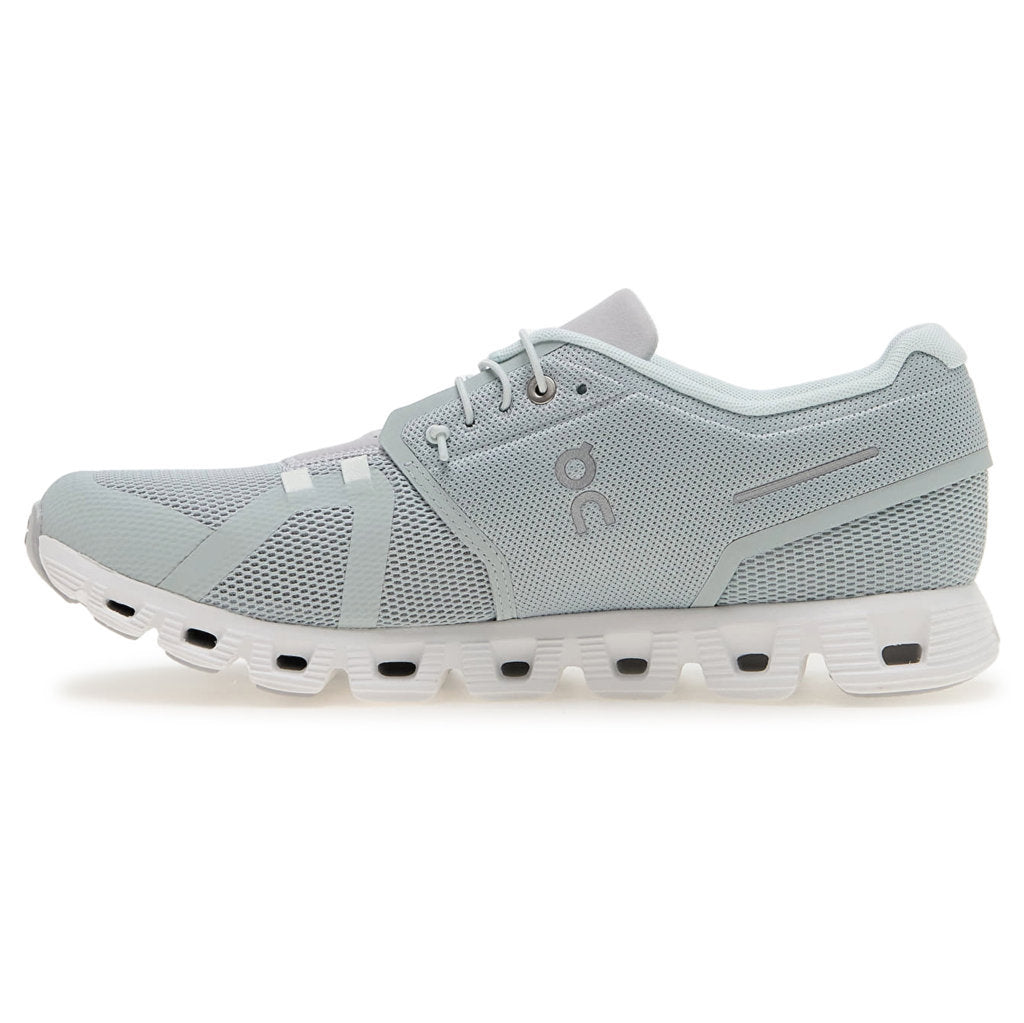 On Cloud 5 Textile Synthetic Mens Trainers#color_glacier glacier