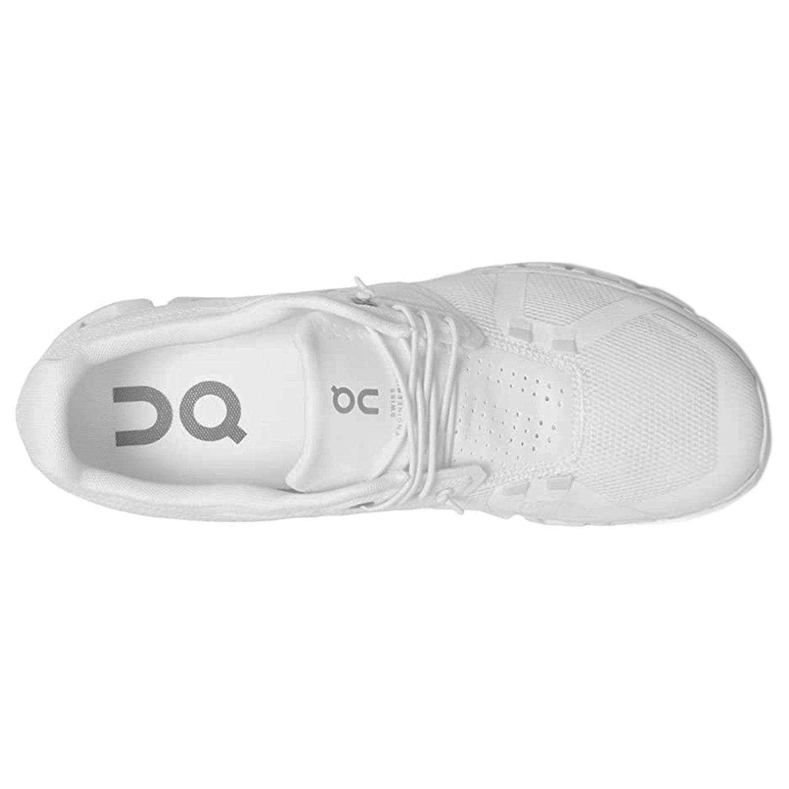 On Cloud 5 59-98902 Textile Synthetic Womens Trainers - All White - 40#color_all white